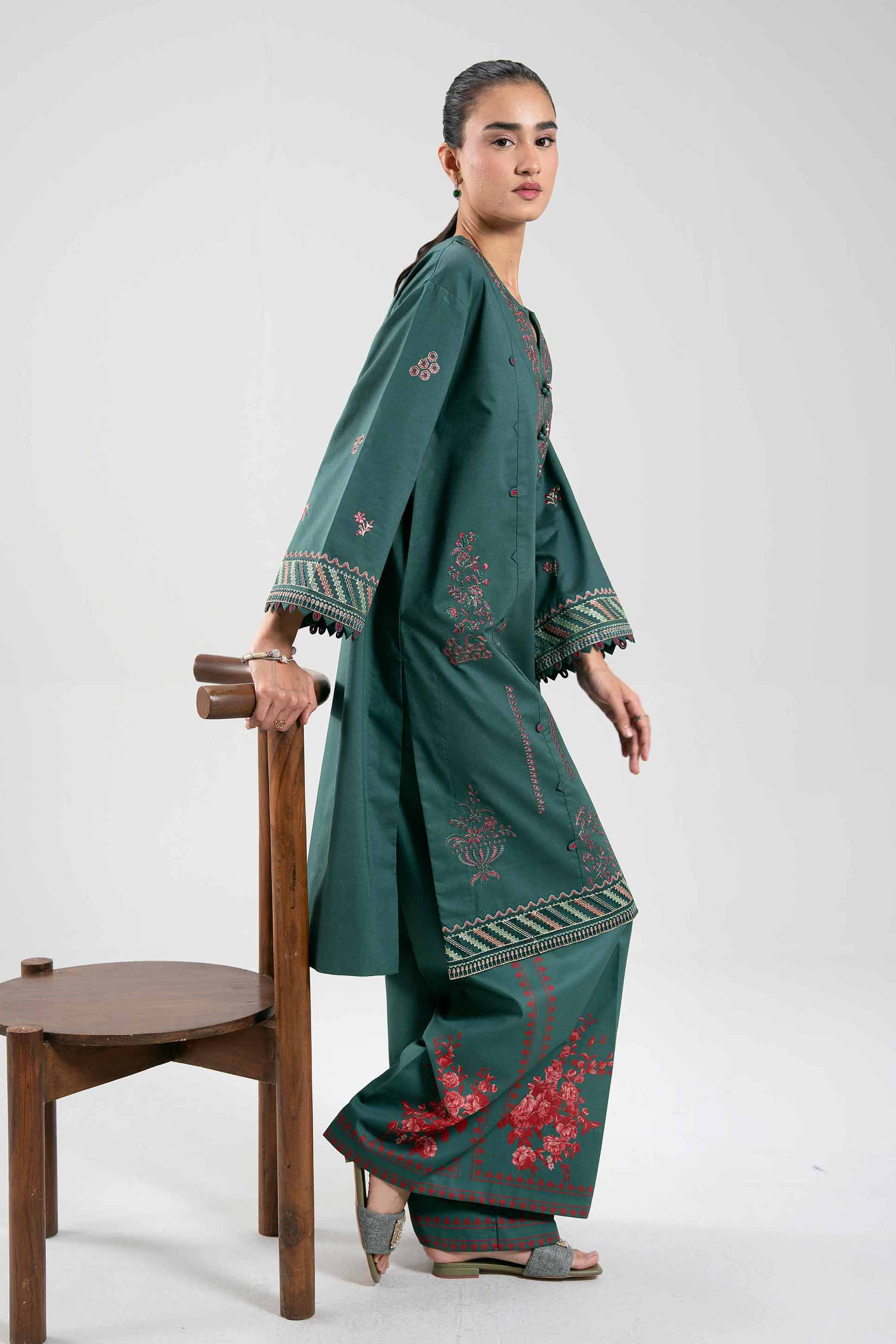 2 Piece - Digital Printed Embroidered Suit - 42601089 for Women - Unstitched Collection | Nishat | Shop Online