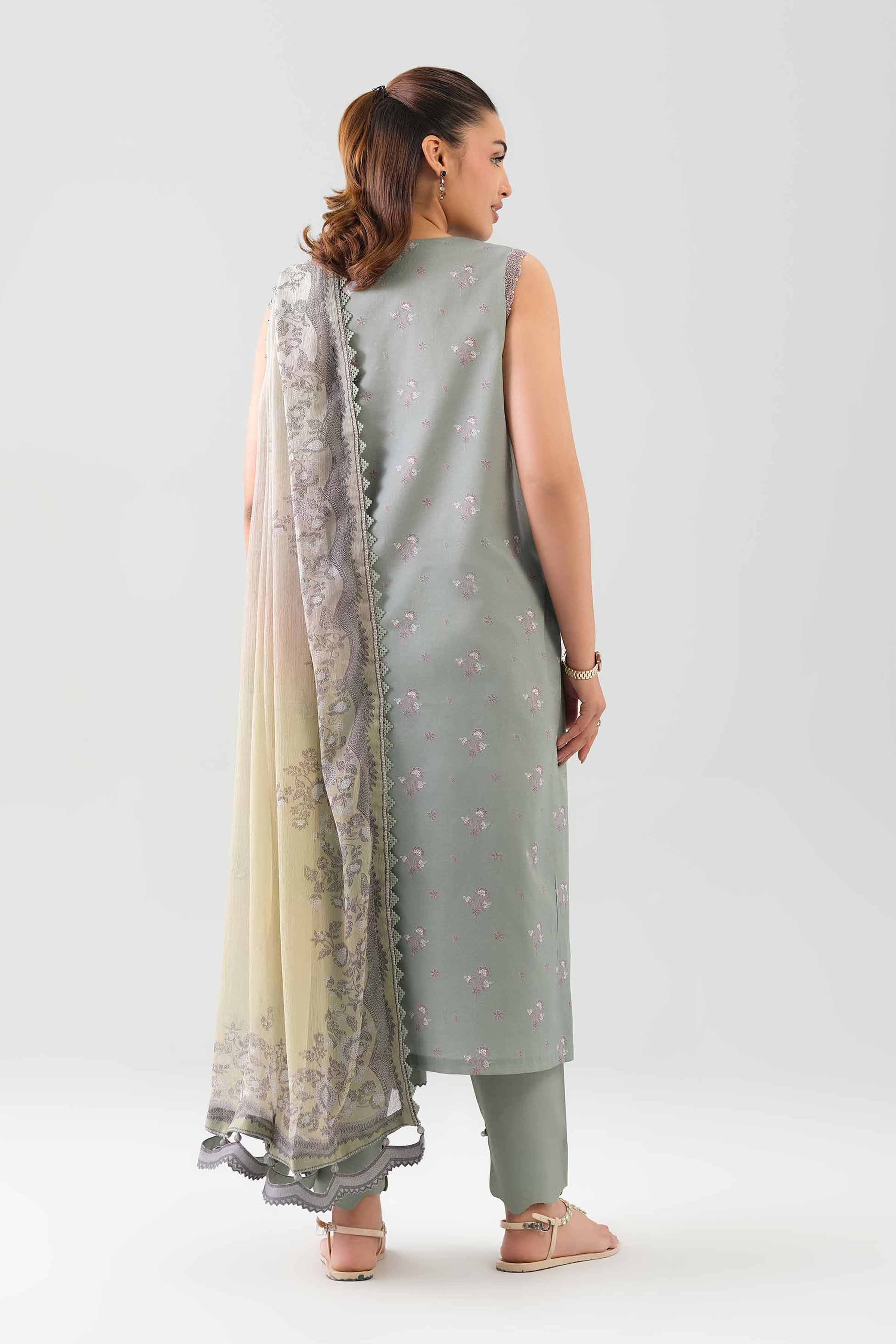 3 Piece - Digital Printed Embroidered Suit - 42601144 for Women - Unstitched Collection | Nishat | Shop Online