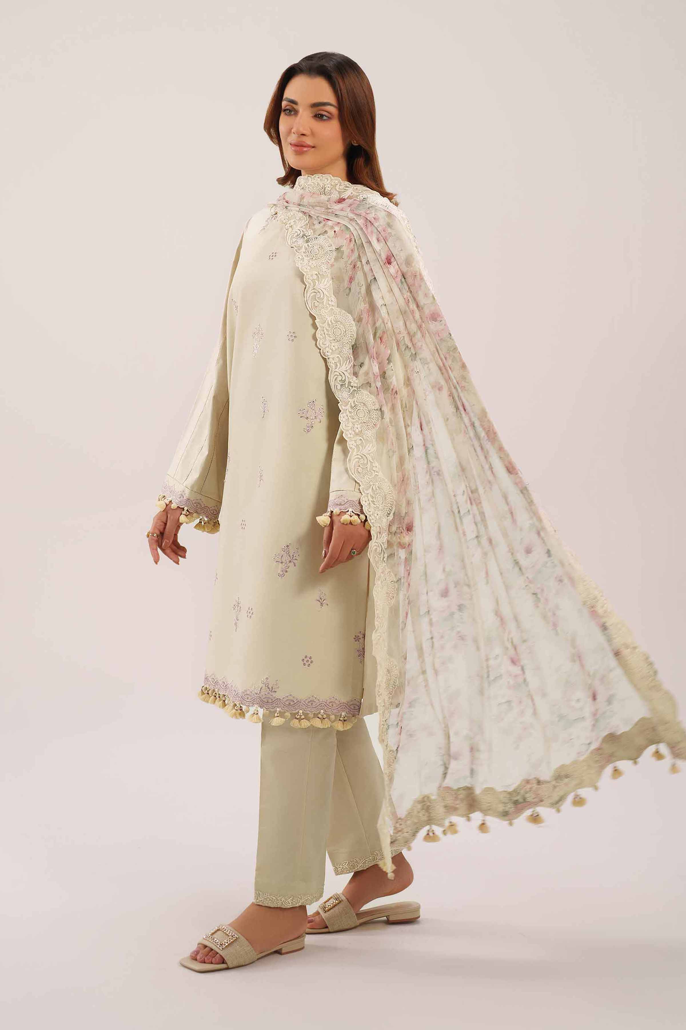 3 Piece - Digital Printed Embroidered Suit - 42601234 for Women - Unstitched Collection | Nishat | Shop Online