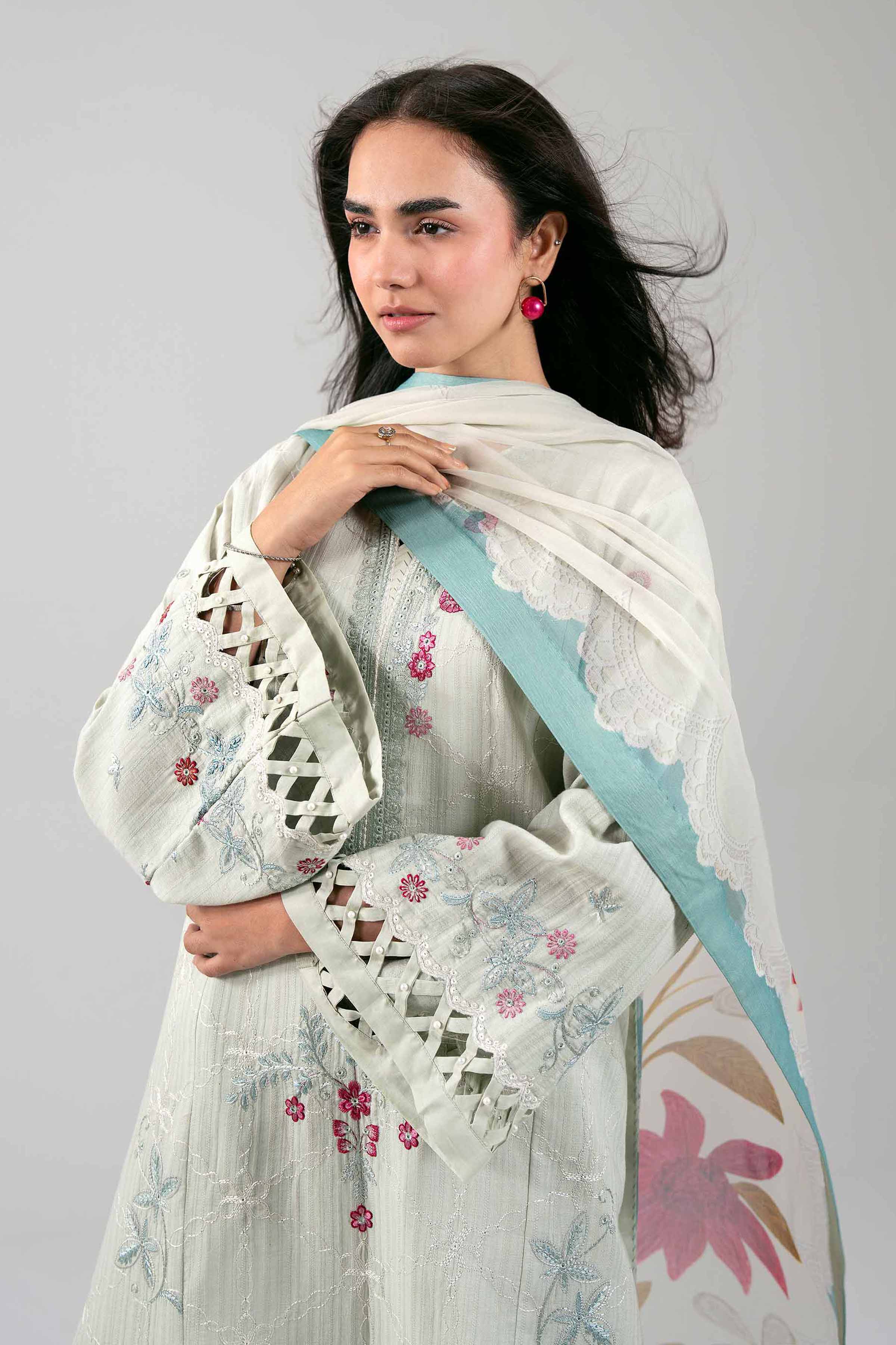 3 Piece - Digital Printed Embroidered Suit - 42601315 for Women - Unstitched Collection | Nishat | Shop Online