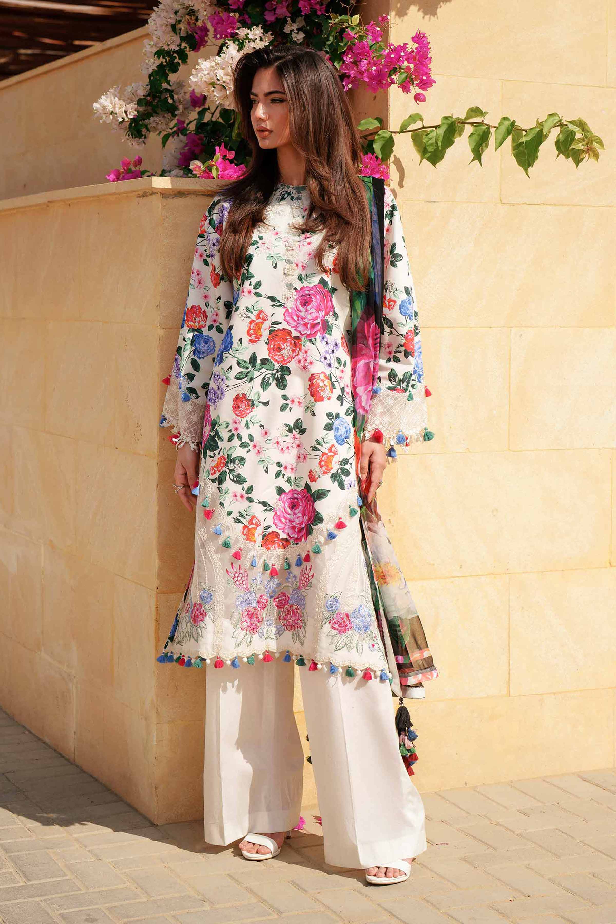 3 Piece - Digital Printed Embroidered Suit - 42601331 for Women - Unstitched Collection | Nishat | Shop Online