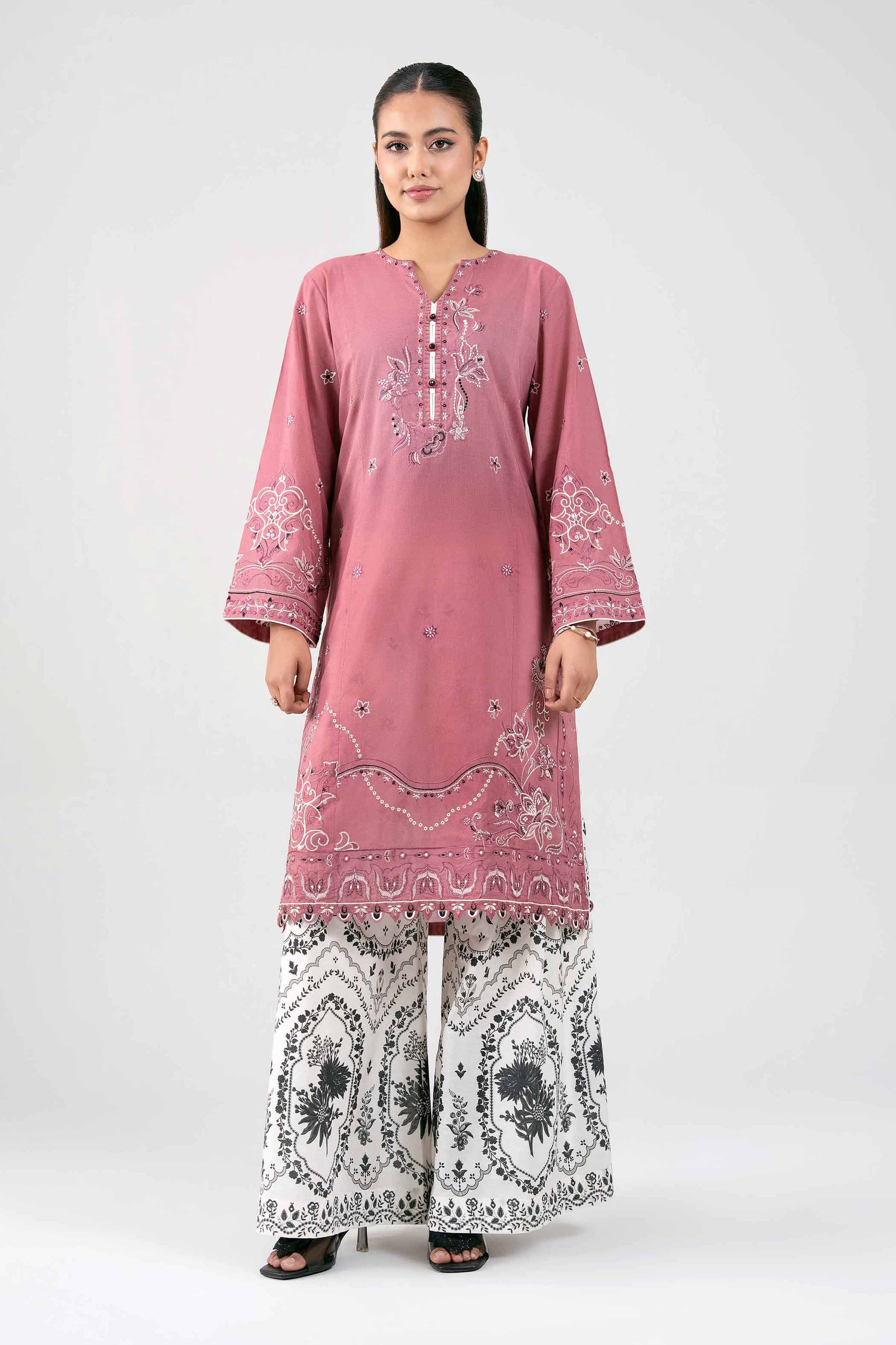 2 Piece - Digital Printed Embroidered Suit - 42601421 for Women - Unstitched Collection | Nishat | Shop Online