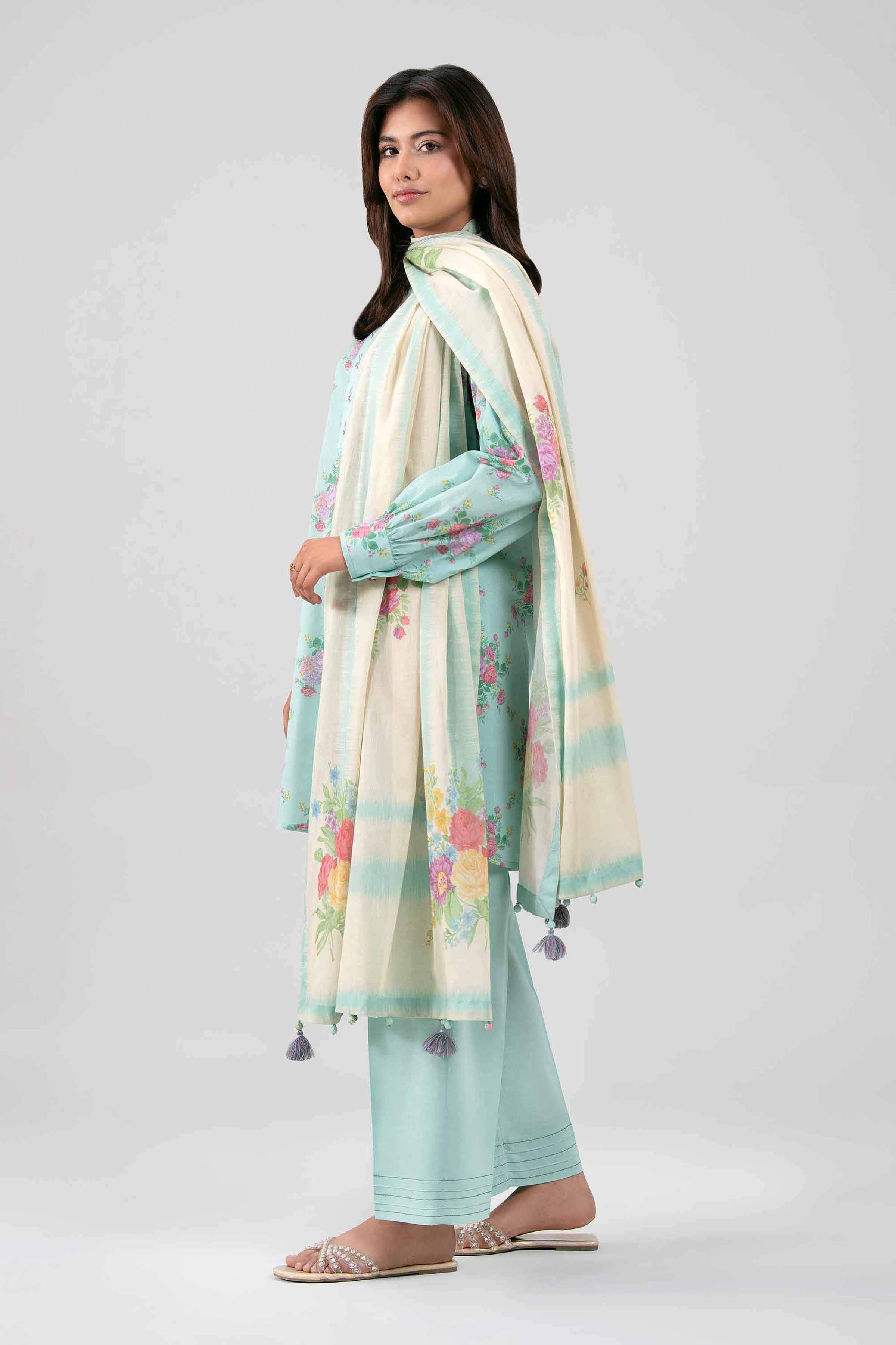 3 Piece - Digital Printed Suit - 42601473 for Women - Unstitched Collection | Nishat | Shop Online