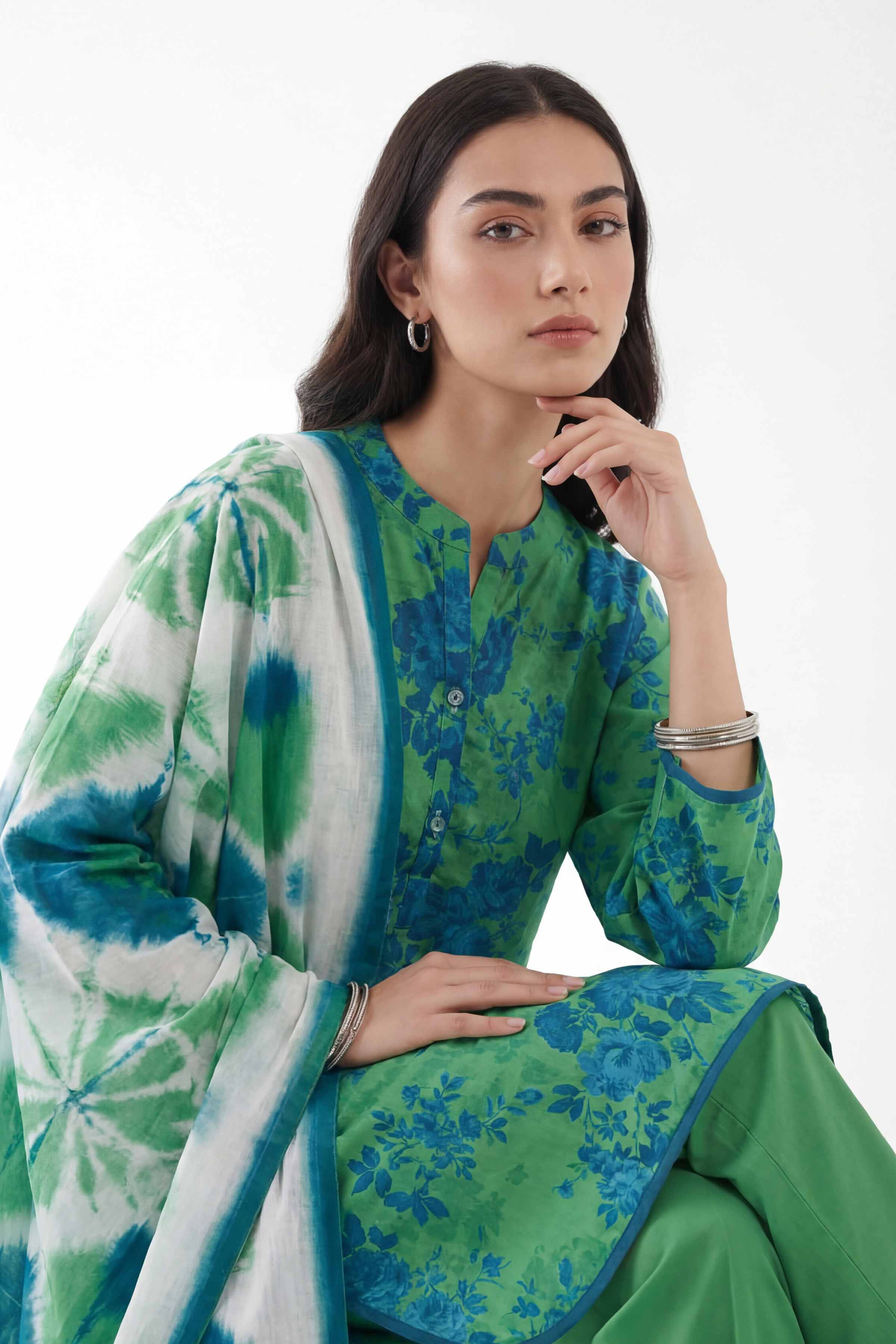 3 Piece - Digital Printed Suit - 42601479 for Women - Unstitched Collection | Nishat | Shop Online