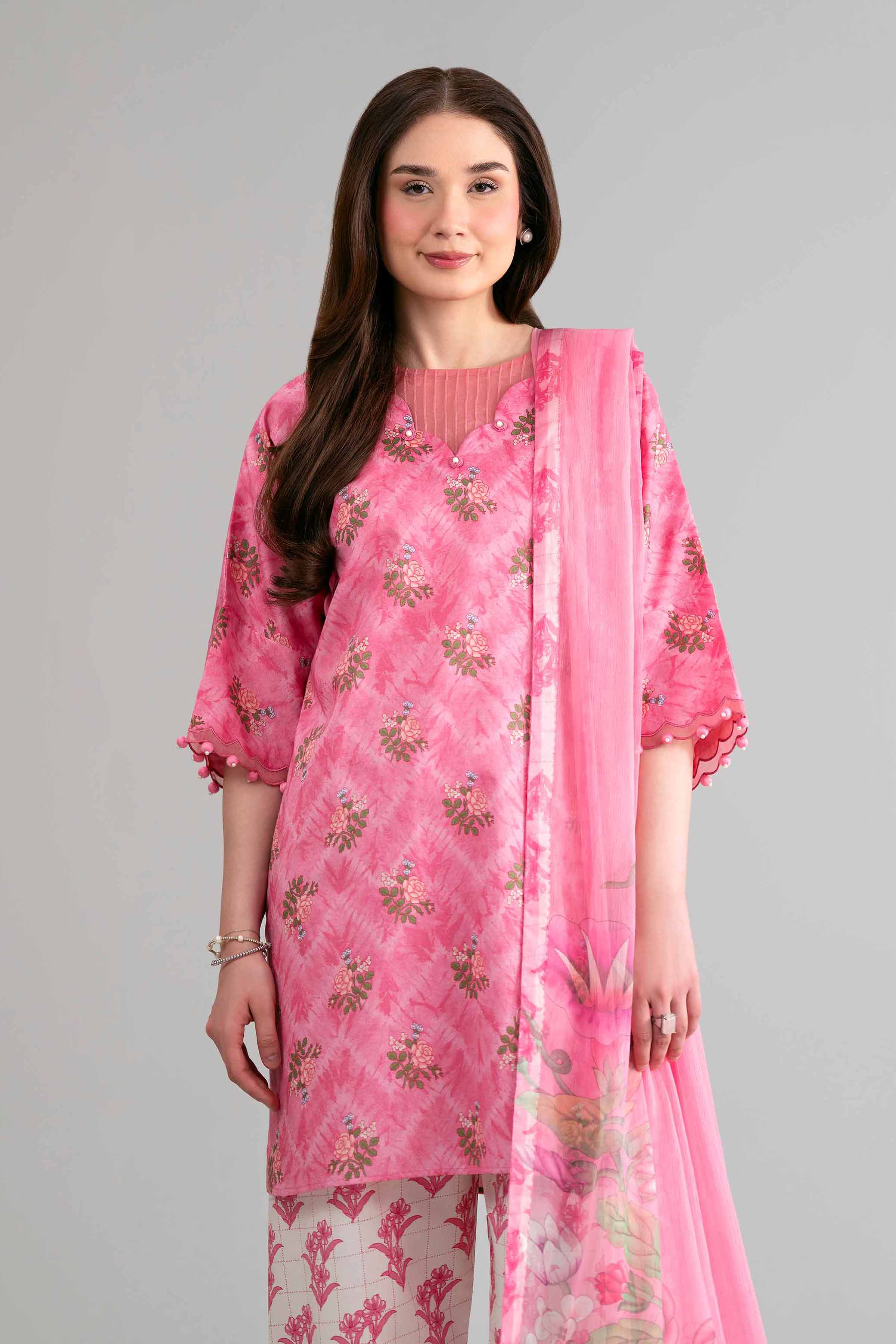 3 Piece - Digital Printed Suit - 42601579 for Women - Unstitched Collection | Nishat | Shop Online
