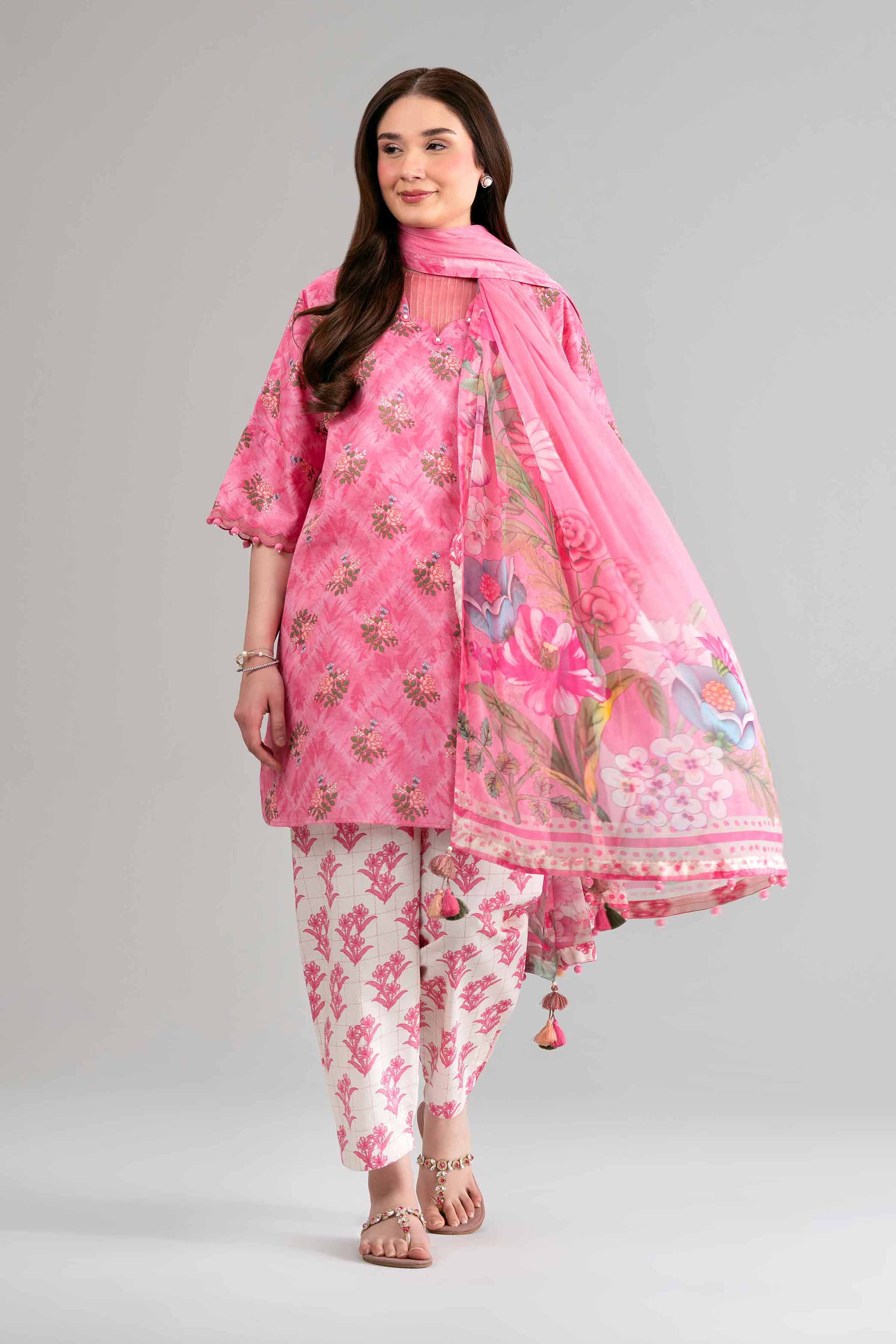 3 Piece - Digital Printed Suit - 42601579 for Women - Unstitched Collection | Nishat | Shop Online