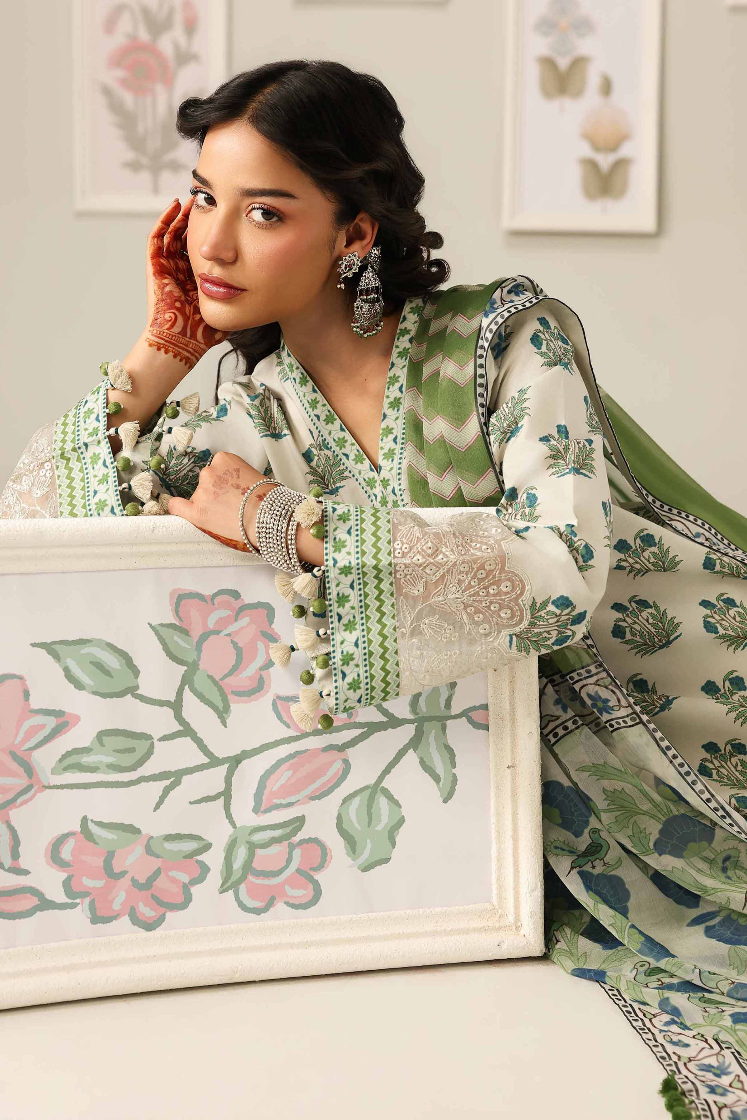 2 Piece - Digital Printed Embroidered Suit - 42601585 for Women - Unstitched Collection | Nishat | Shop Online