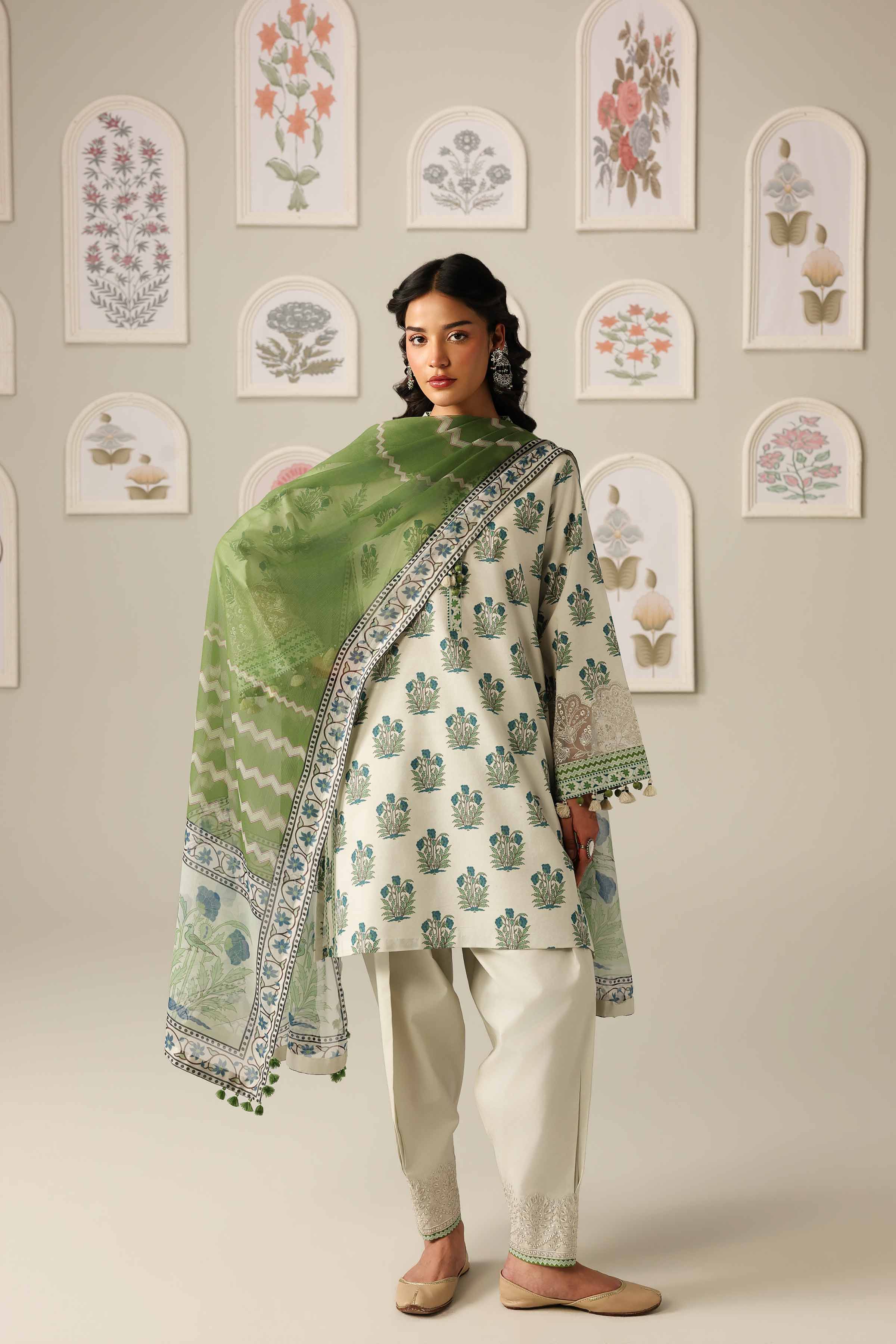 2 Piece - Digital Printed Embroidered Suit - 42601585 for Women - Unstitched Collection | Nishat | Shop Online