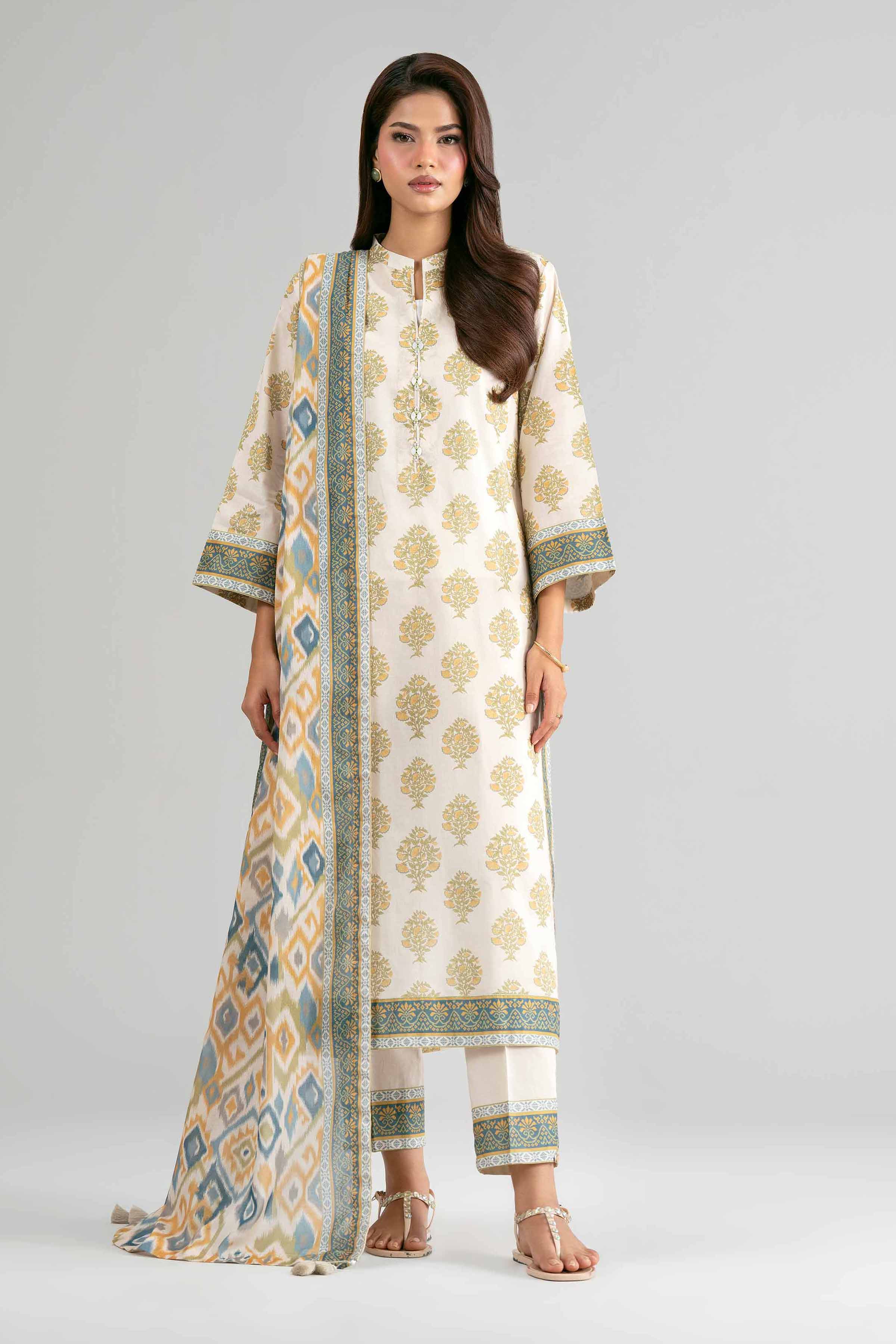 2 Piece - Printed Suit - 42601608 for Women - Unstitched Collection | Nishat | Shop Online