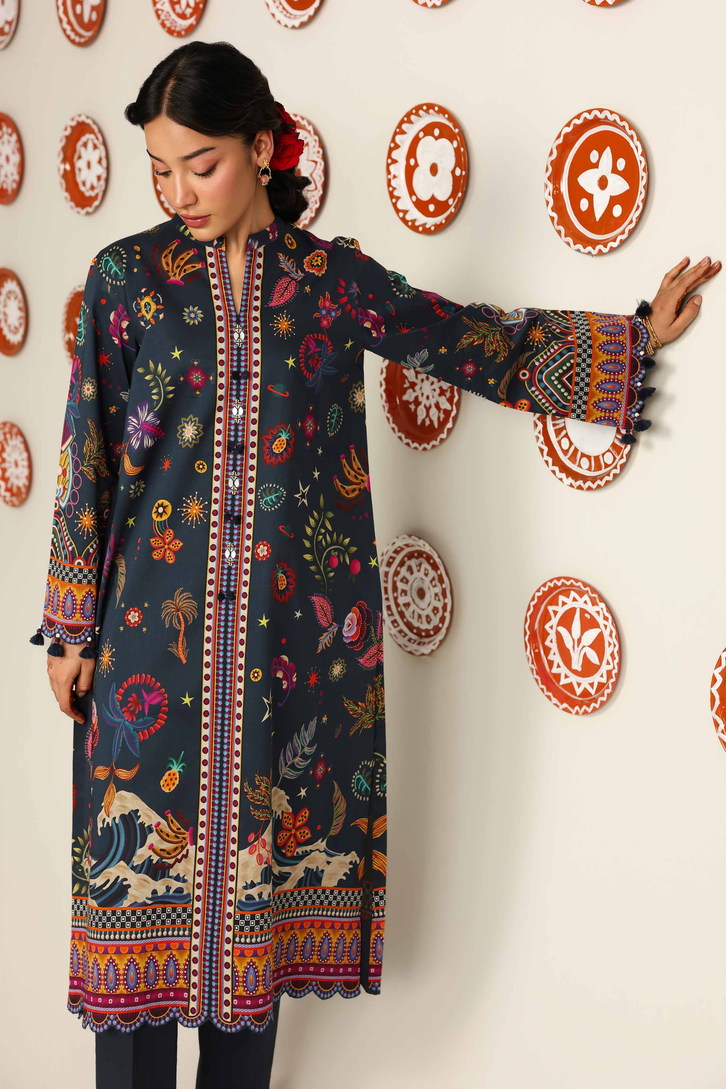 2 Piece - Digital Printed Suit - 42601618 for Women - Unstitched Collection | Nishat | Shop Online