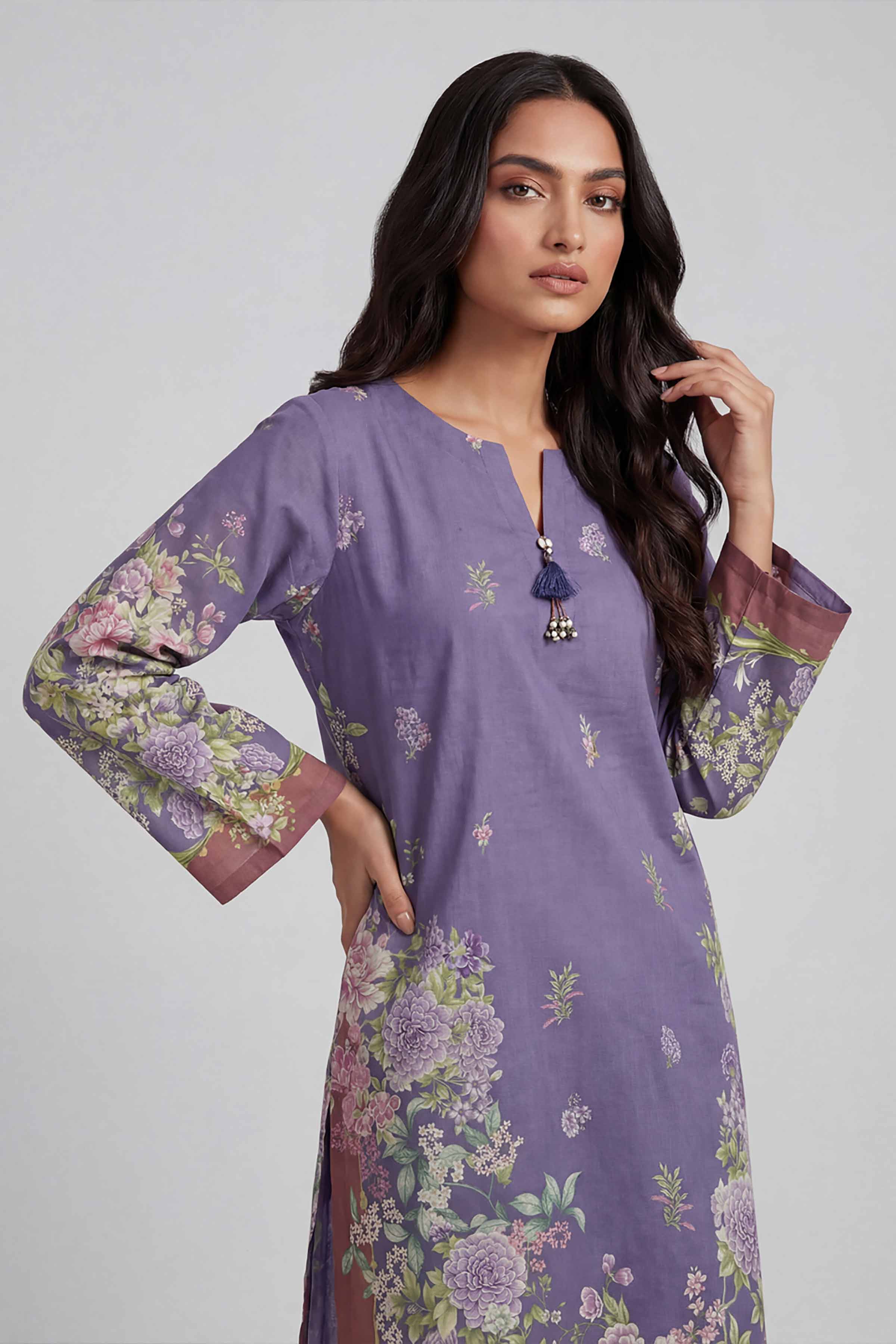 2 Piece - Digital Printed Suit - 42601621 for Women - Unstitched Collection | Nishat | Shop Online