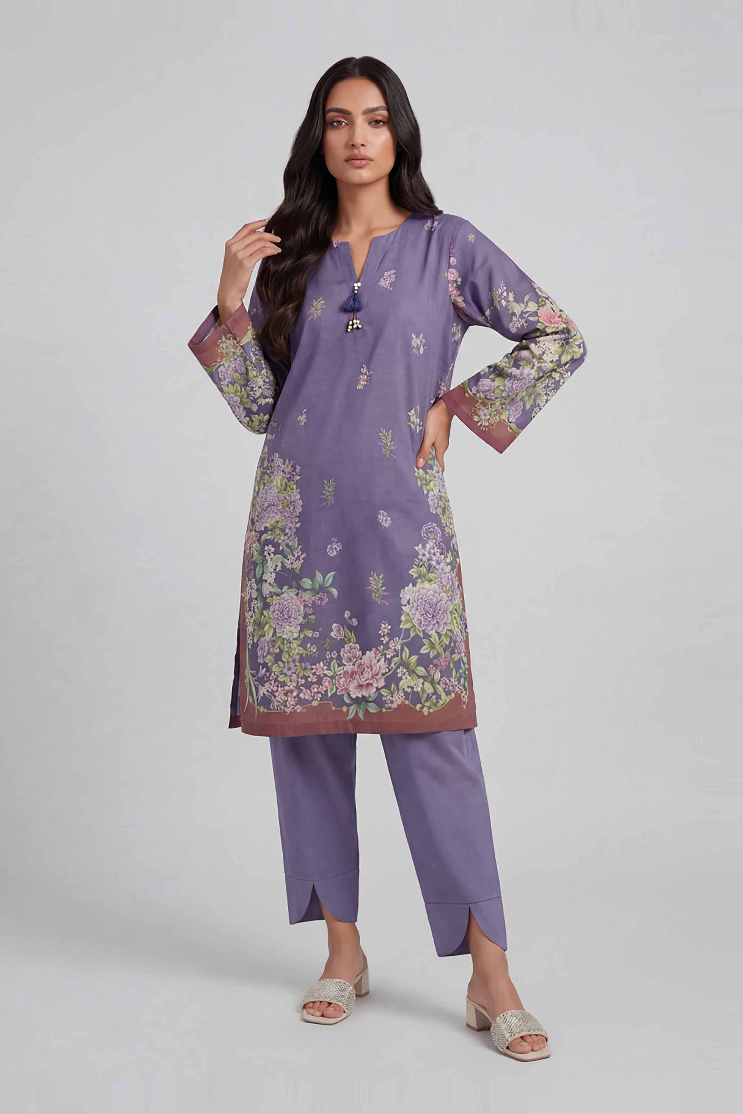 2 Piece - Digital Printed Suit - 42601621 for Women - Unstitched Collection | Nishat | Shop Online