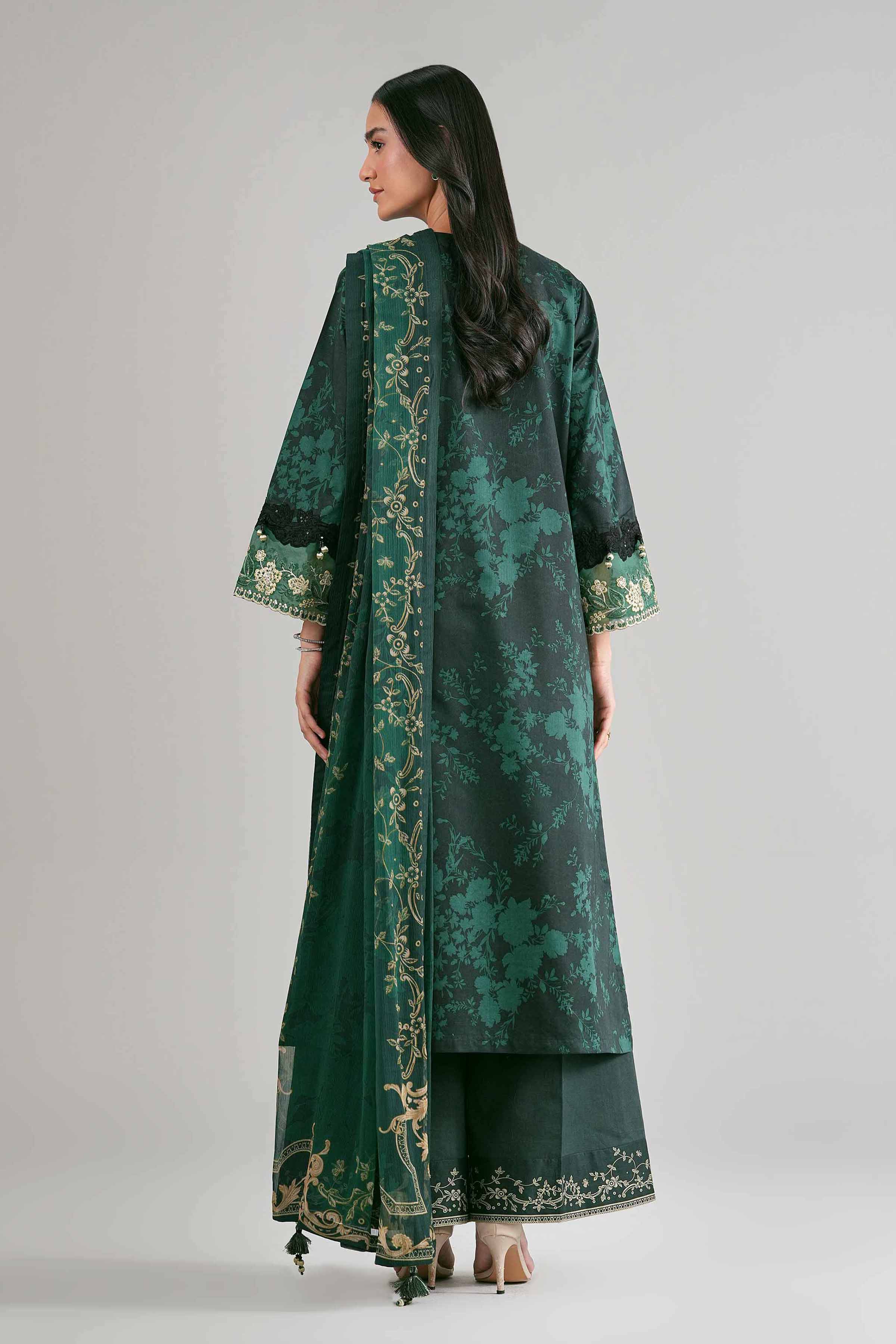 3 Piece - Digital Printed Embroidered Suit - 42601747 for Women - Unstitched Collection | Nishat | Shop Online