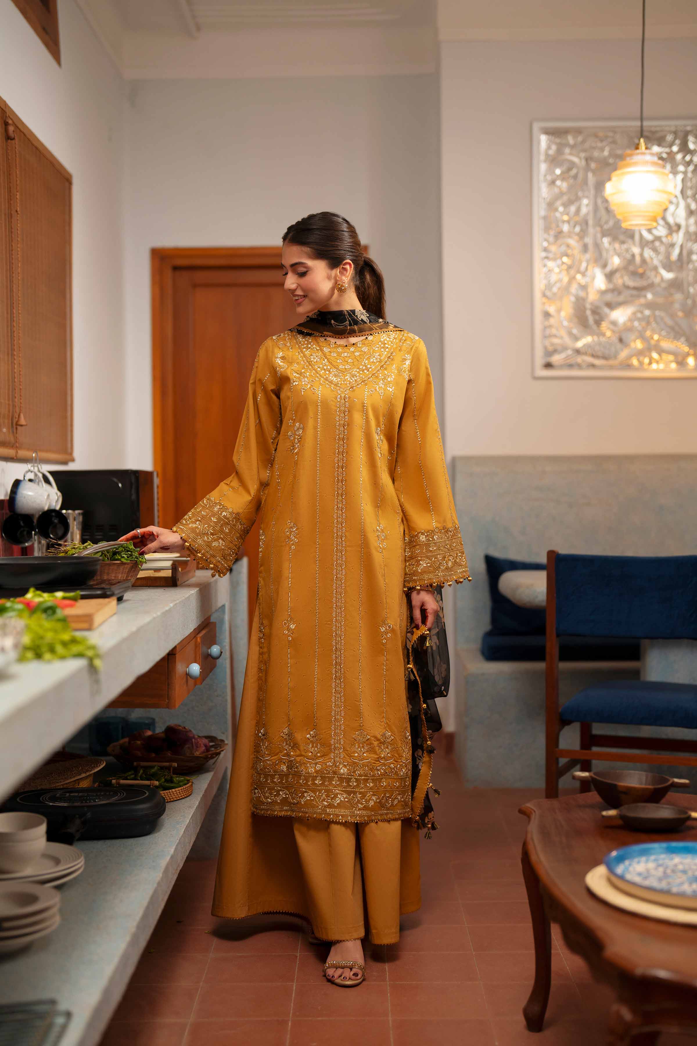 3 Piece - Digital Printed Embroidered Suit - 42601771 for Women - Unstitched Collection | Nishat | Shop Online