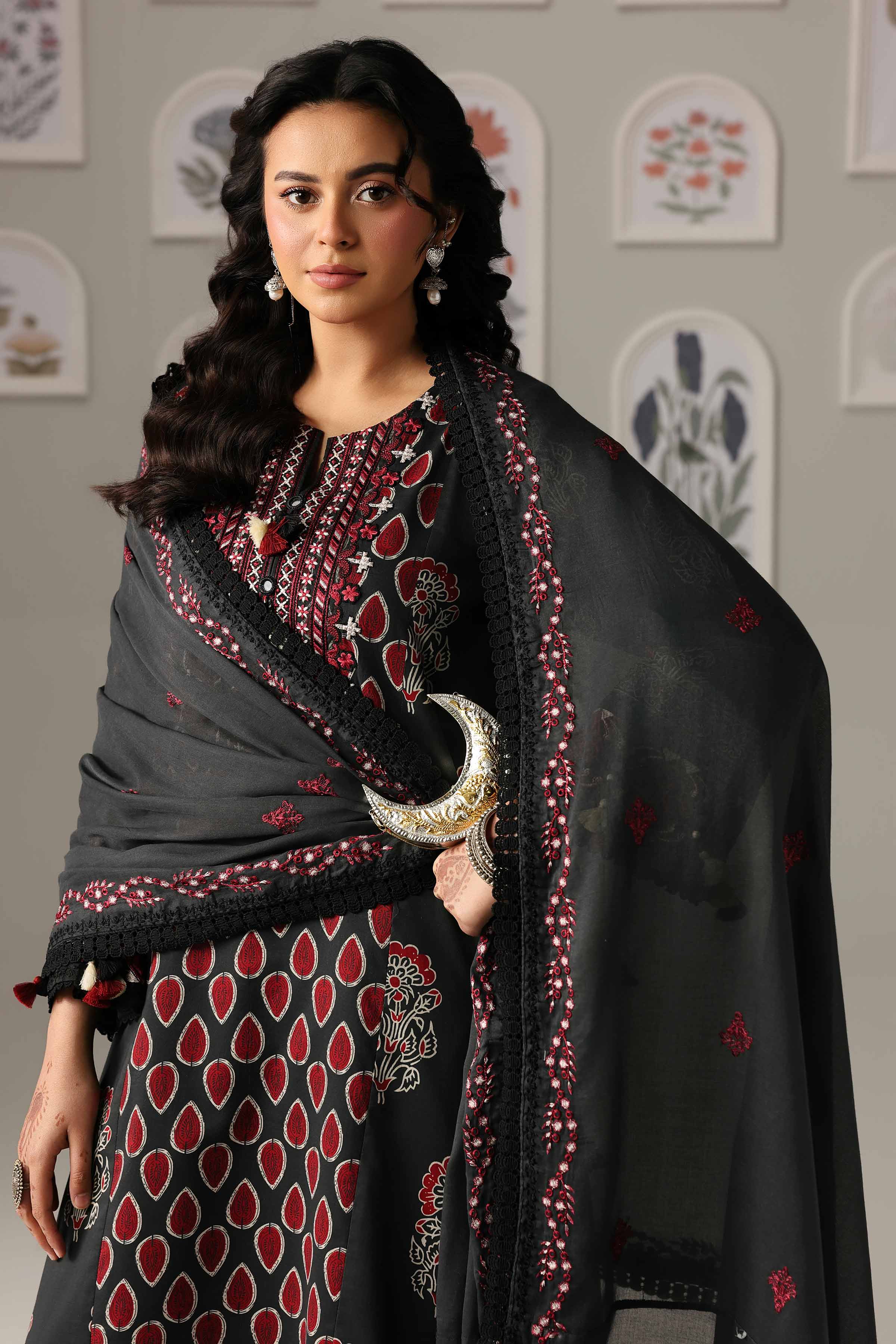 3 Piece - Printed Embroidered Suit - 42601816 for Women - Unstitched Collection | Nishat | Shop Online