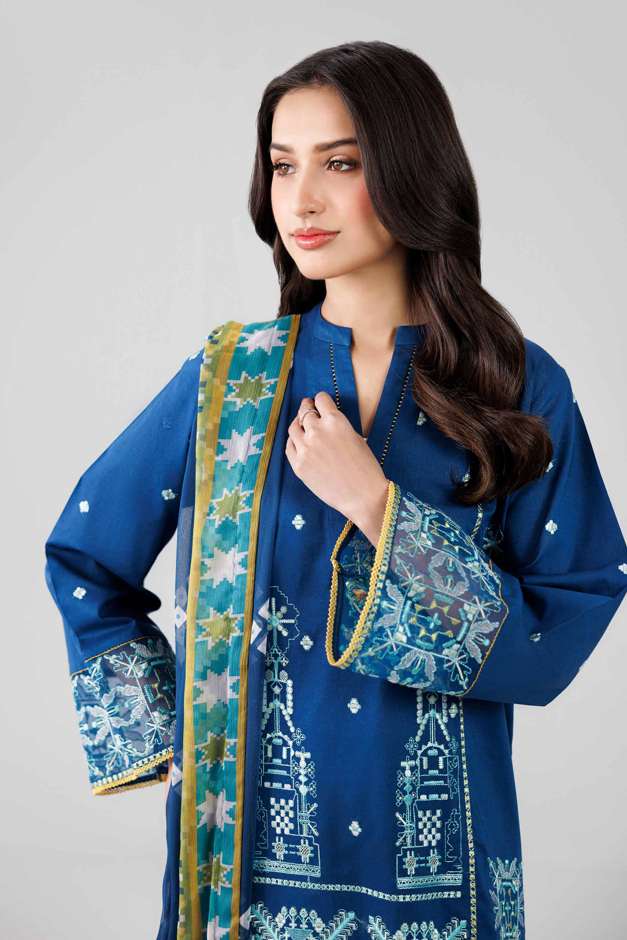 3 Piece - Digital Printed Embroidered Suit - 42601829 for Women - Unstitched Collection | Nishat | Shop Online