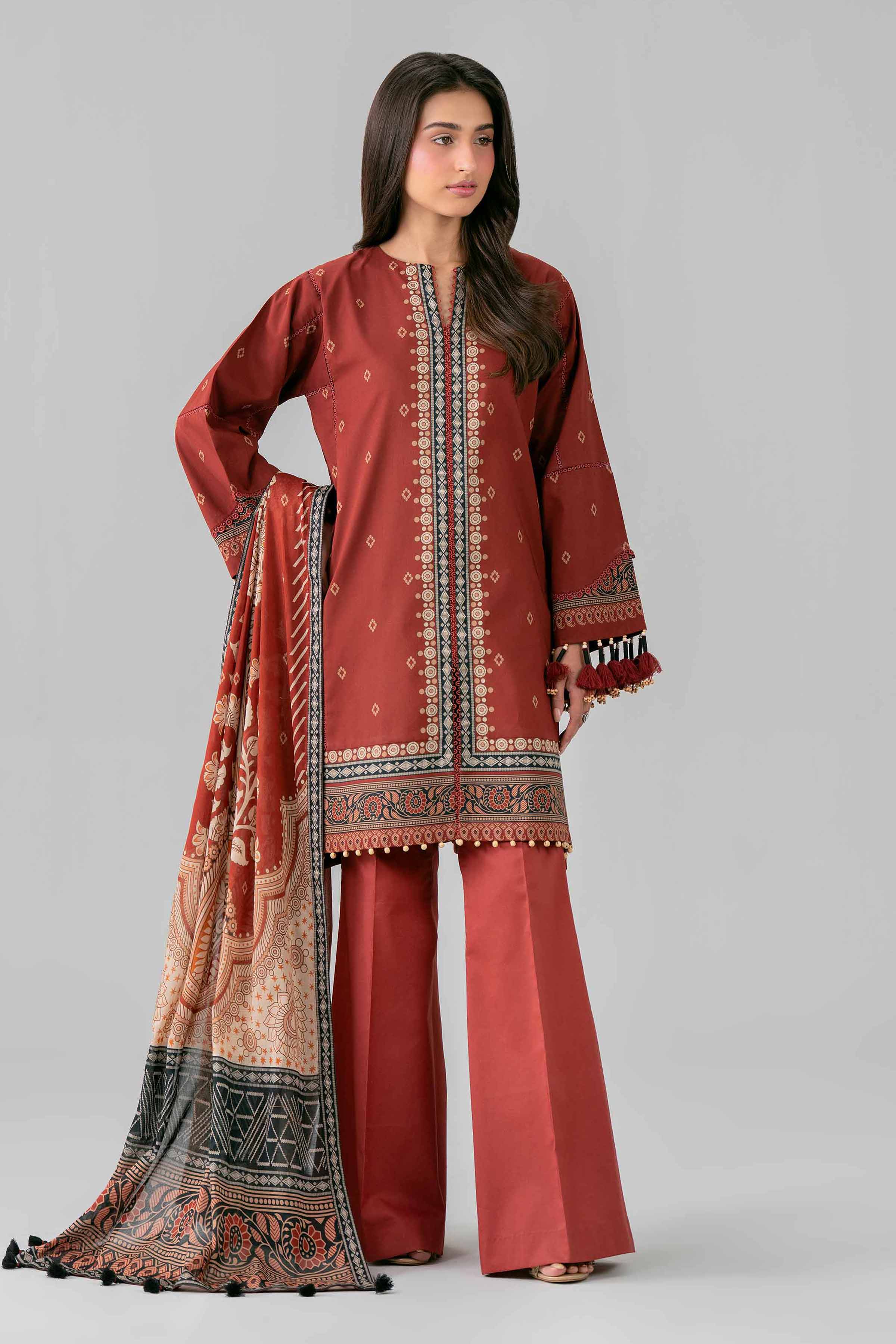 3 Piece - Digital Printed Suit - 42601850 for Women - Unstitched Collection | Nishat | Shop Online