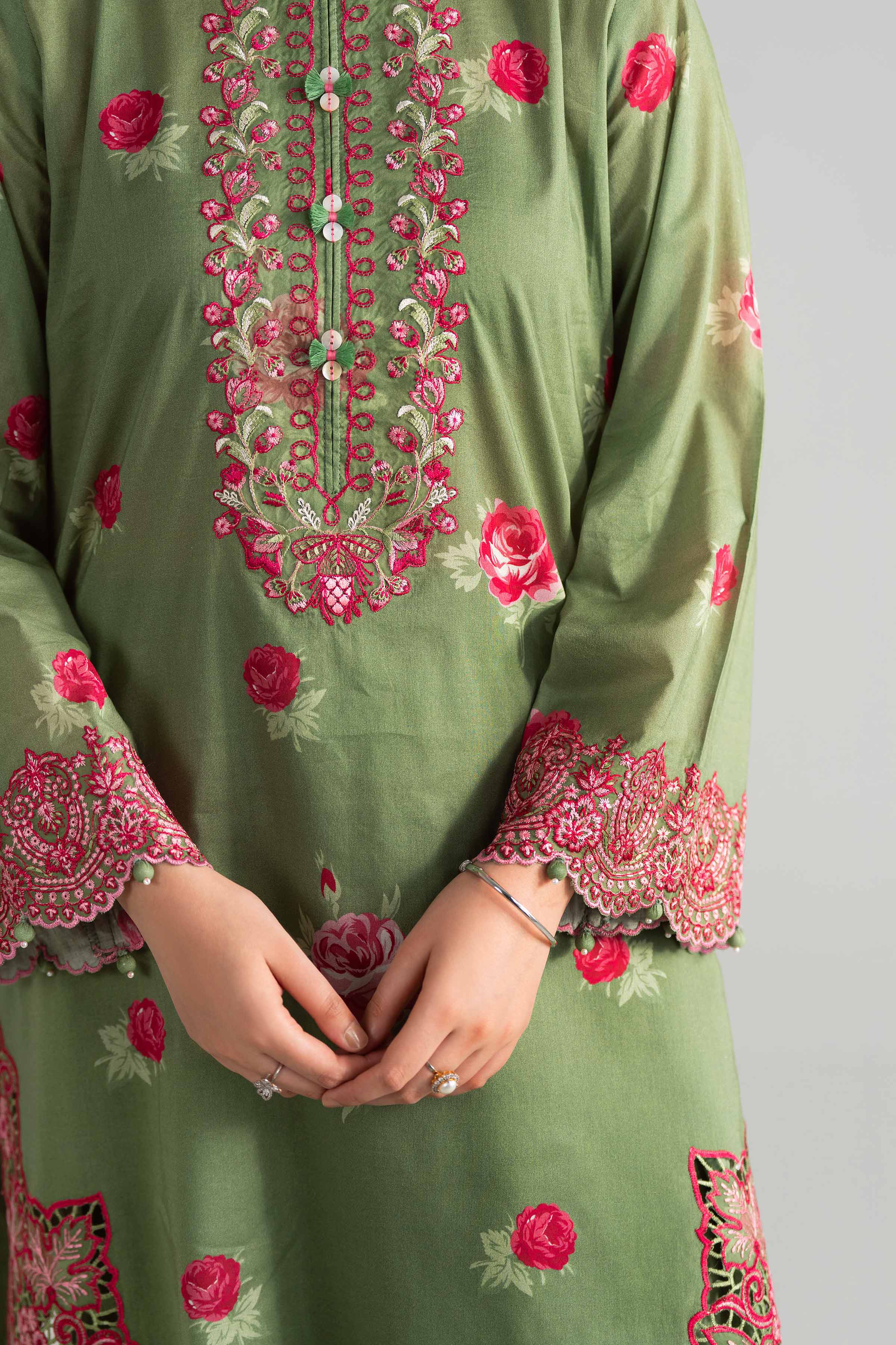 3 Piece - Digital Printed Embroidered Suit - 42601911 for Women - Unstitched Collection | Nishat | Shop Online
