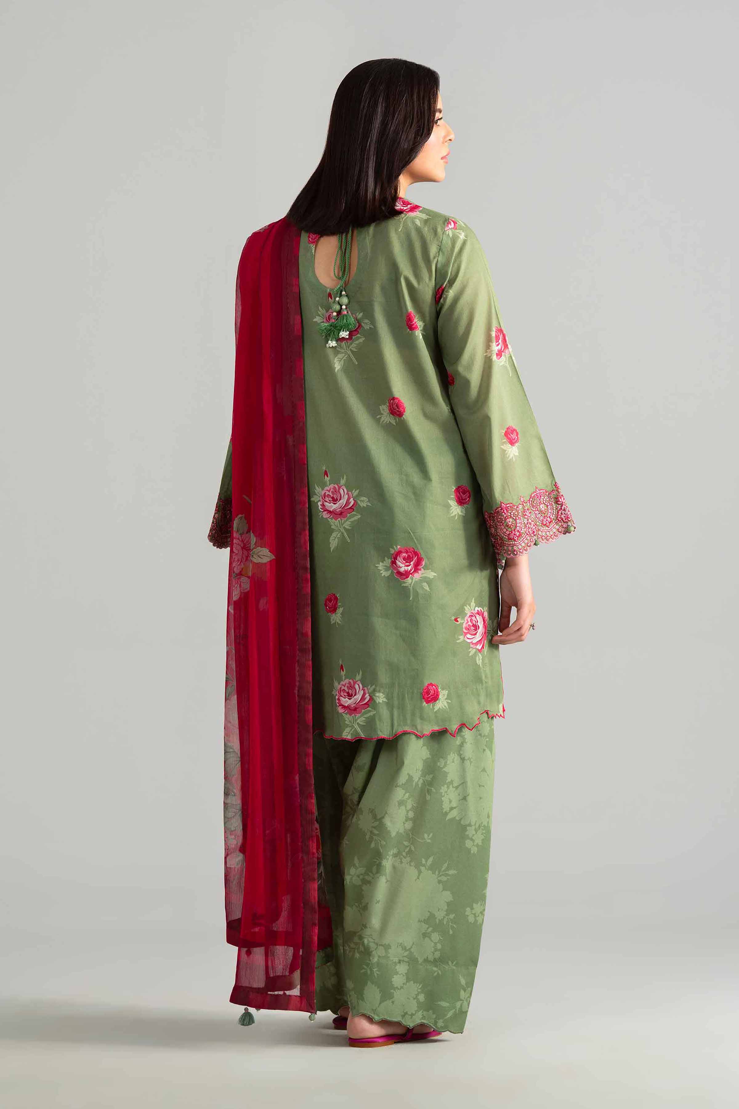 3 Piece - Digital Printed Embroidered Suit - 42601911 for Women - Unstitched Collection | Nishat | Shop Online