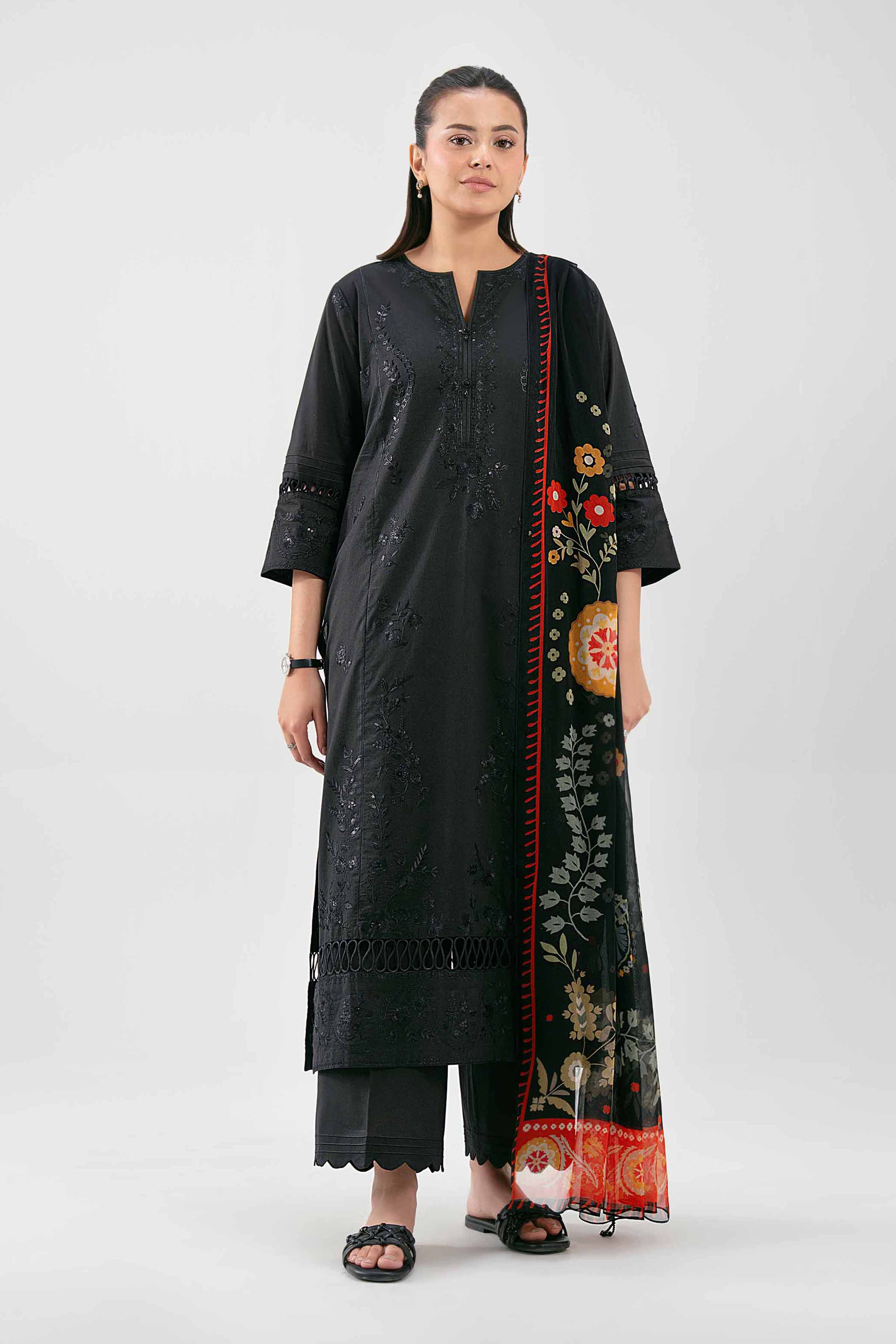 3 Piece - Digital Printed Embroidered Suit - 42619516 for Women - Unstitched Collection | Nishat | Shop Online
