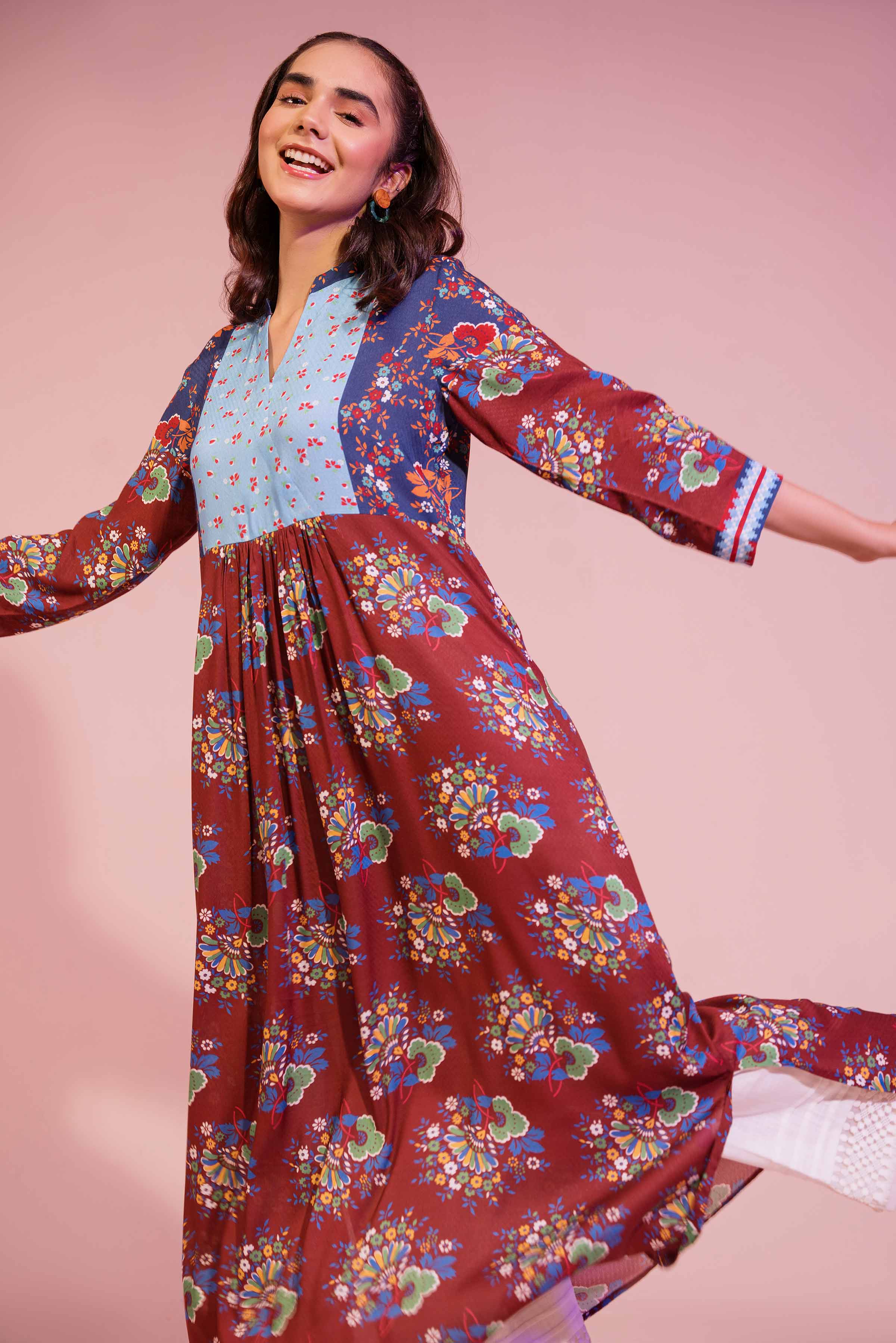 Printed Dress - AS23-48