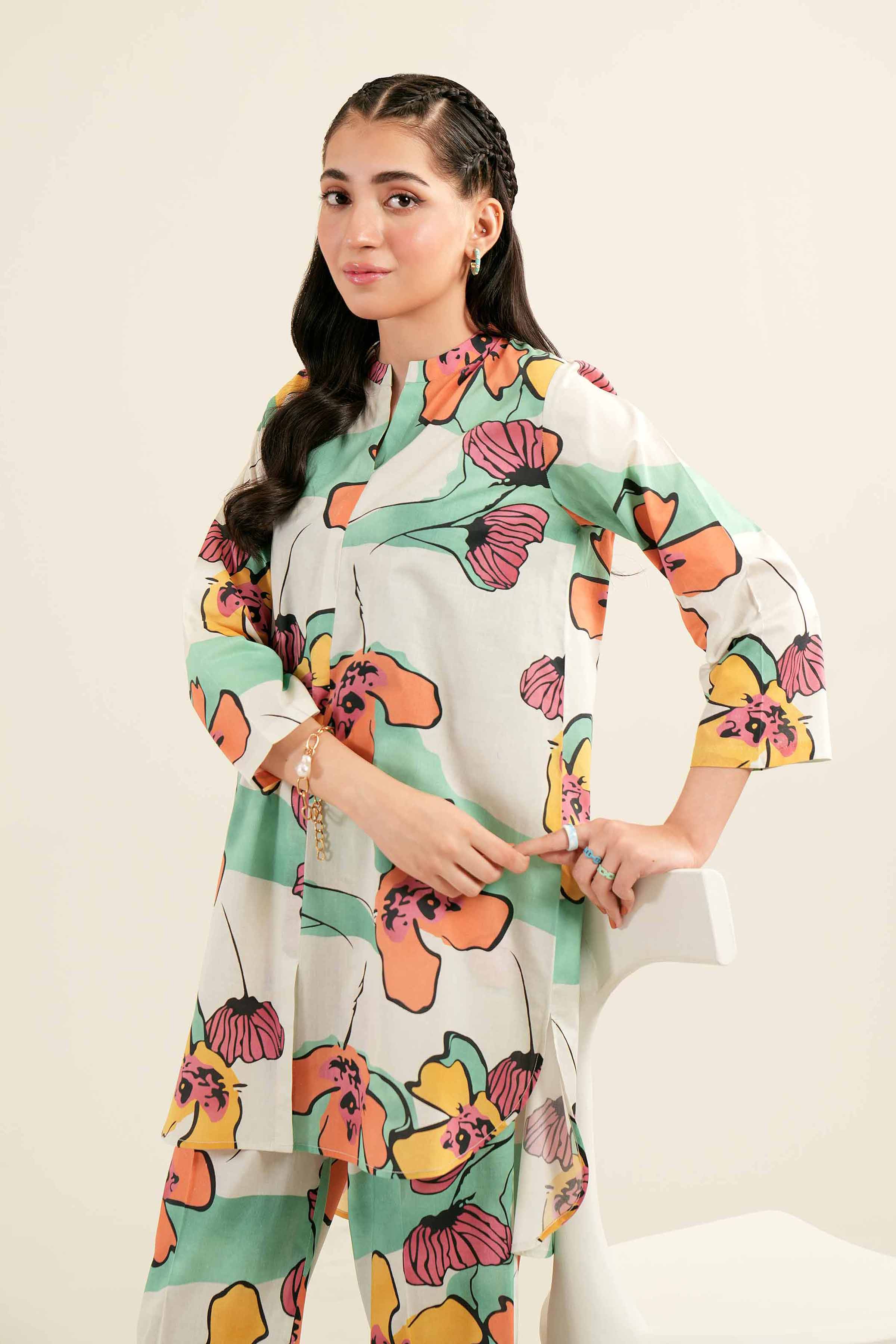 2 Piece - Printed Suit - AS24-64