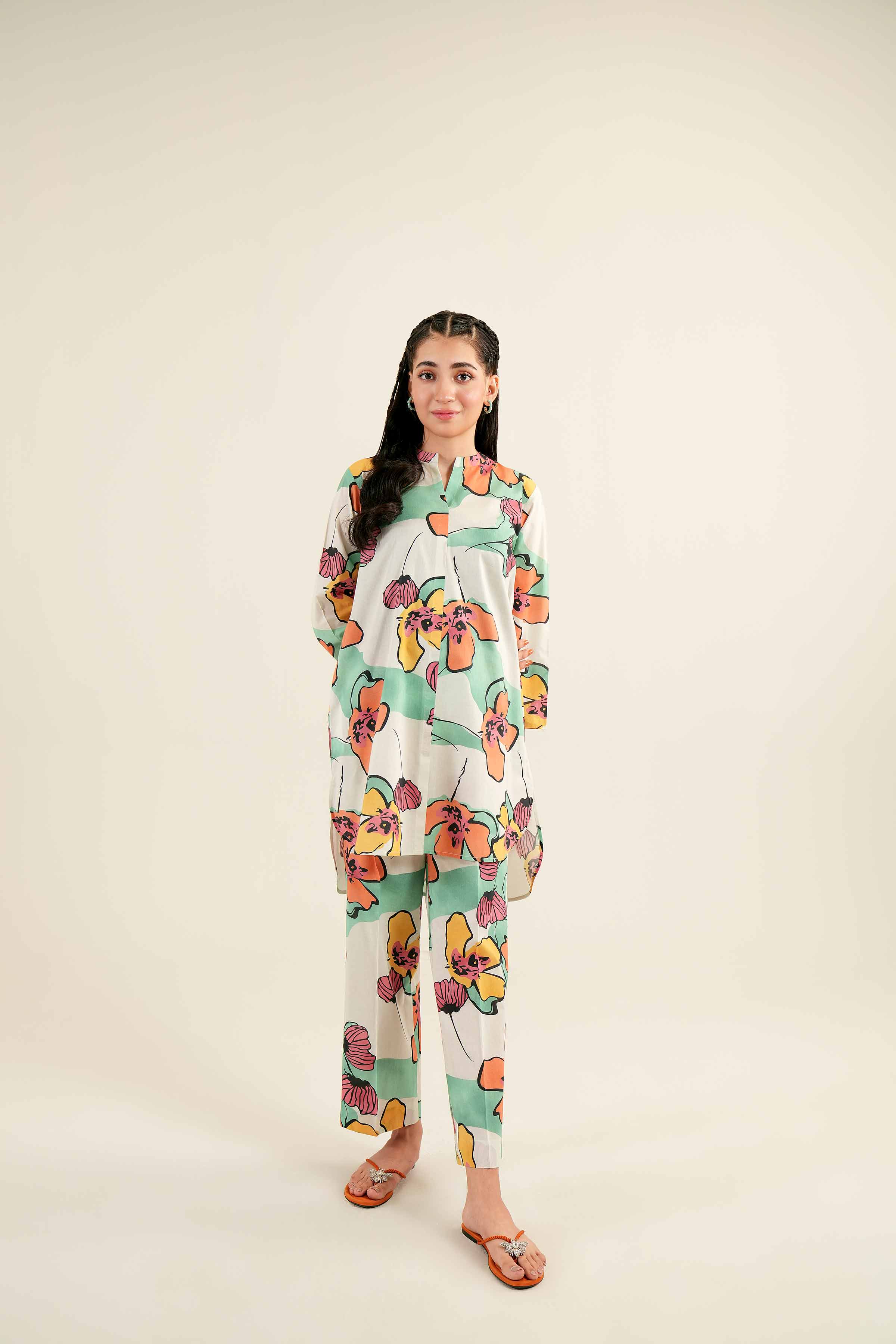 2 Piece - Printed Suit - AS24-64