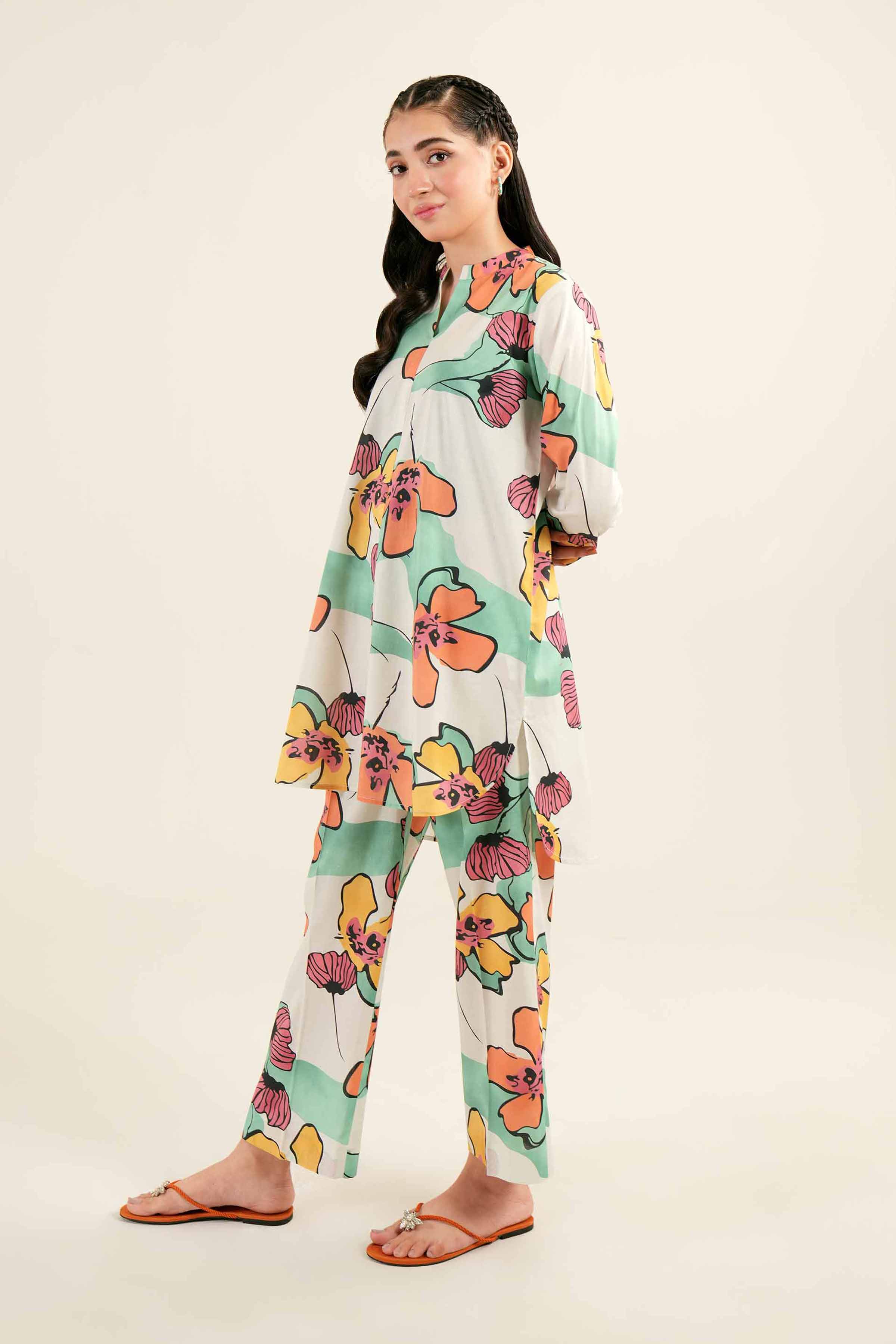 2 Piece - Printed Suit - AS24-64