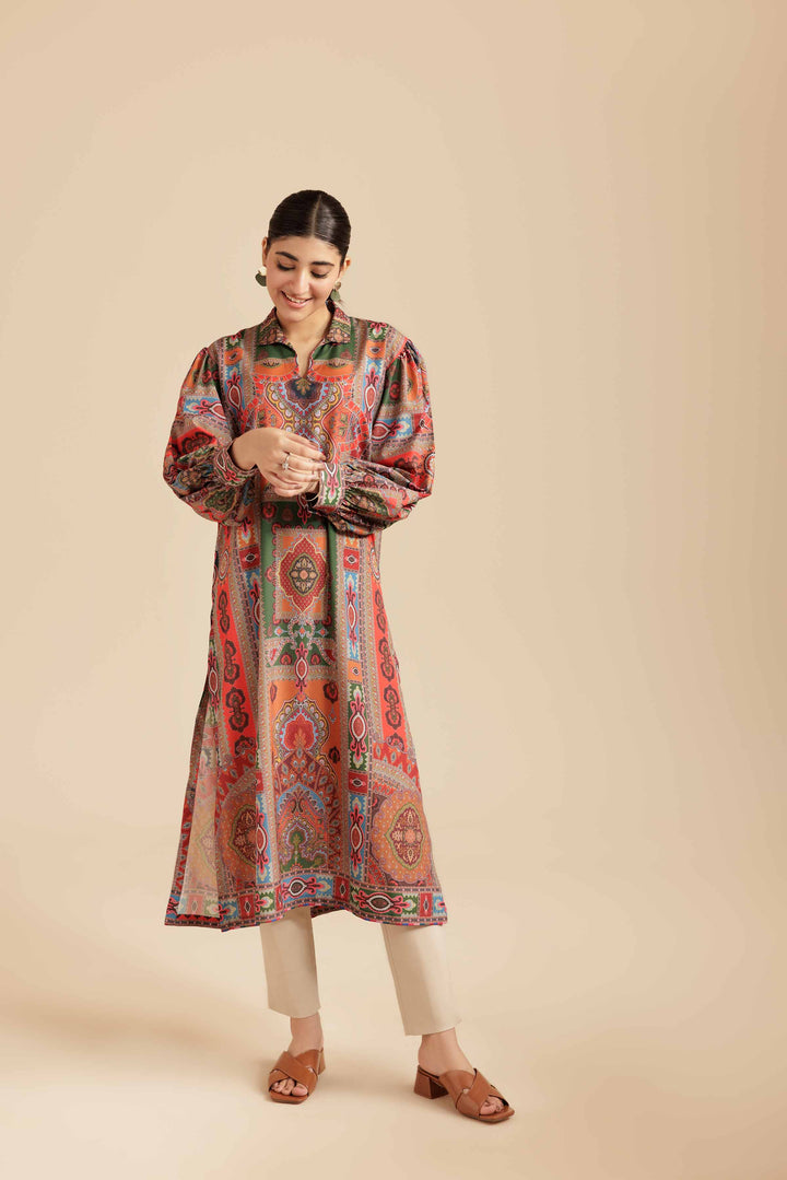 Printed Tunic - AS25-103 for Women - Pret Collection | Nishat | Shop Online