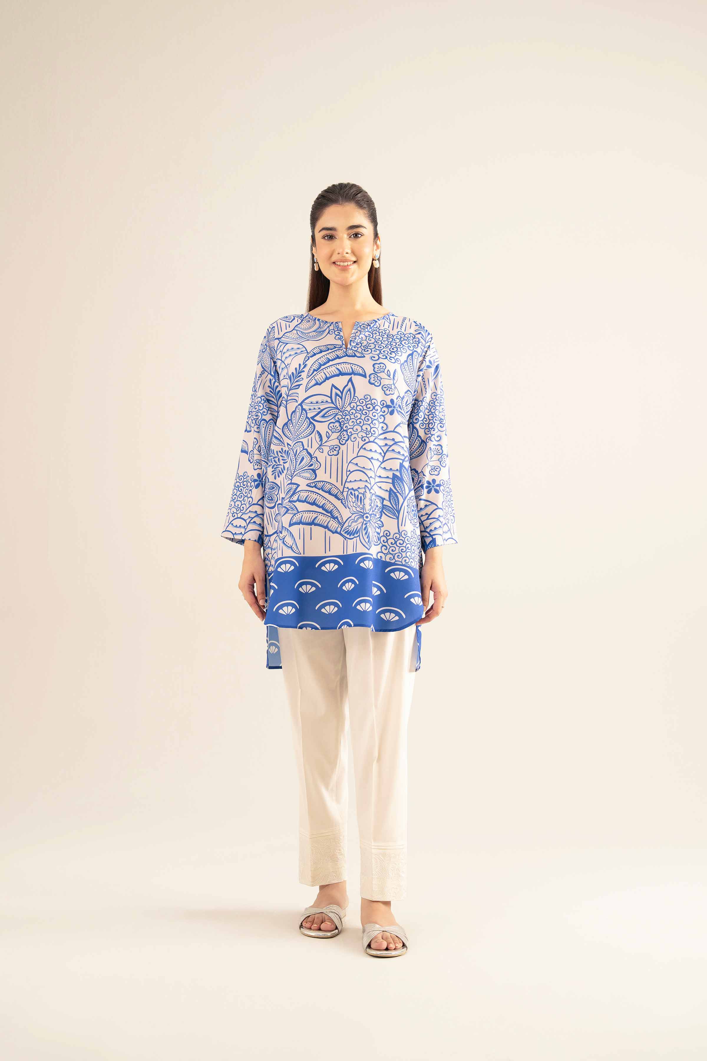 Printed Tunic - AS25-66 for Women - Pret Collection | Nishat | Shop Online