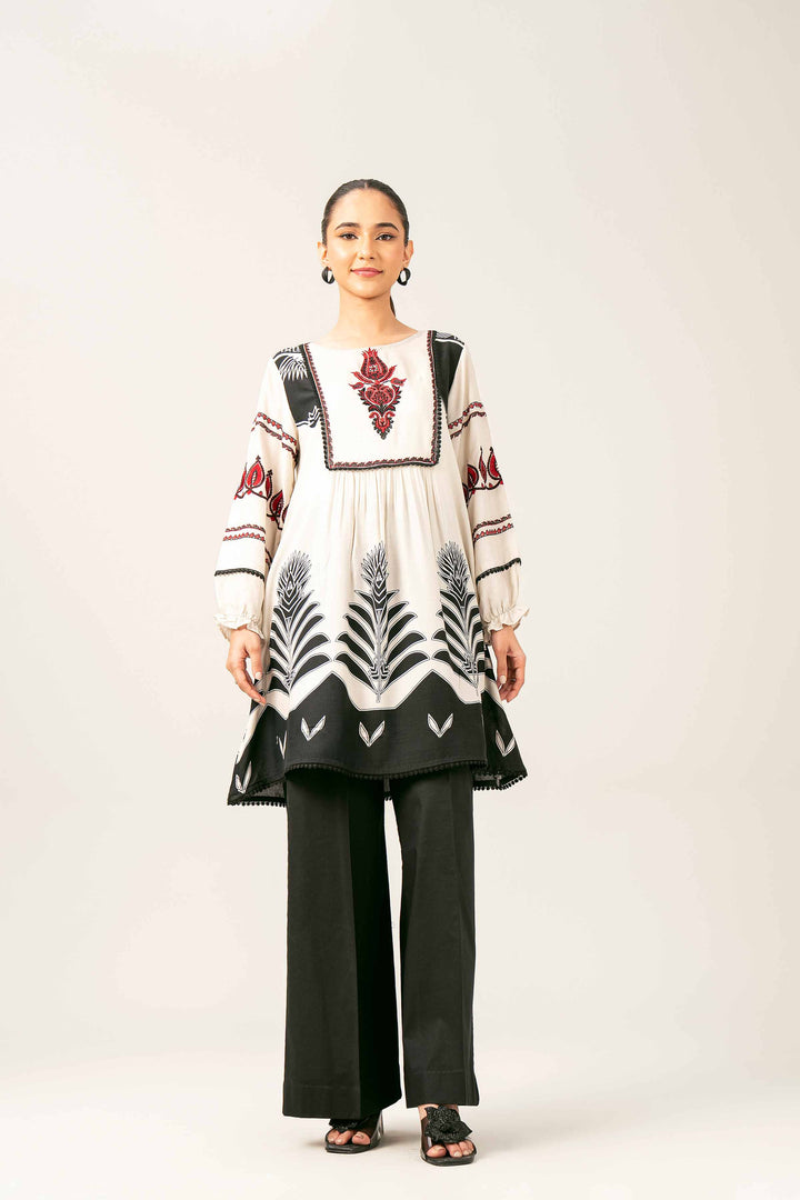 Printed Embroidered Tunic - AS25-68 for Women - Pret Collection | Nishat | Shop Online