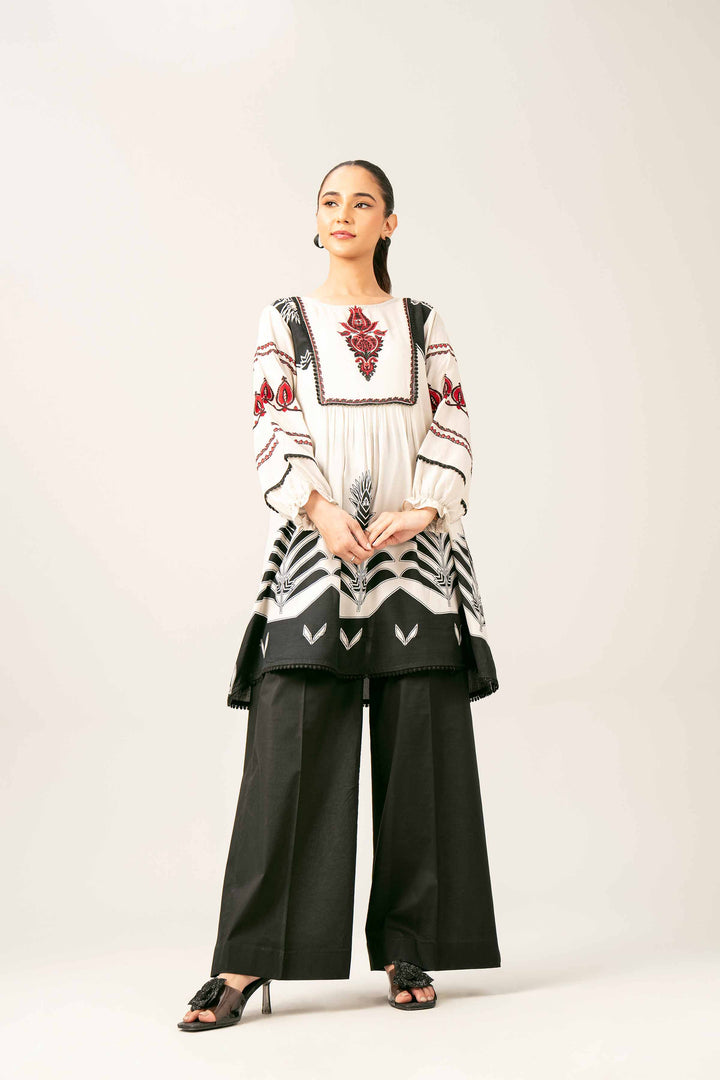Printed Embroidered Tunic - AS25-68 for Women - Pret Collection | Nishat | Shop Online