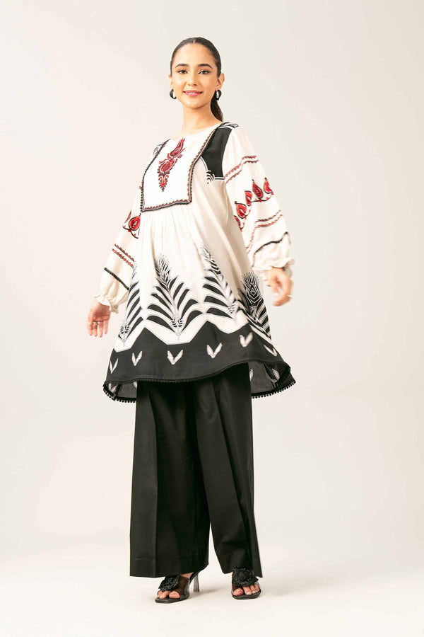 Printed Embroidered Tunic - AS25-68 for Women - Pret Collection | Nishat | Shop Online