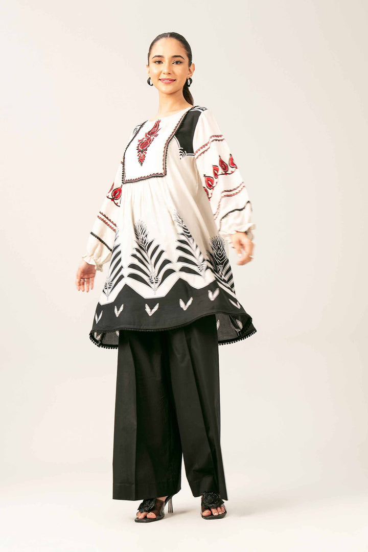 Printed Embroidered Tunic - AS25-68 for Women - Pret Collection | Nishat | Shop Online
