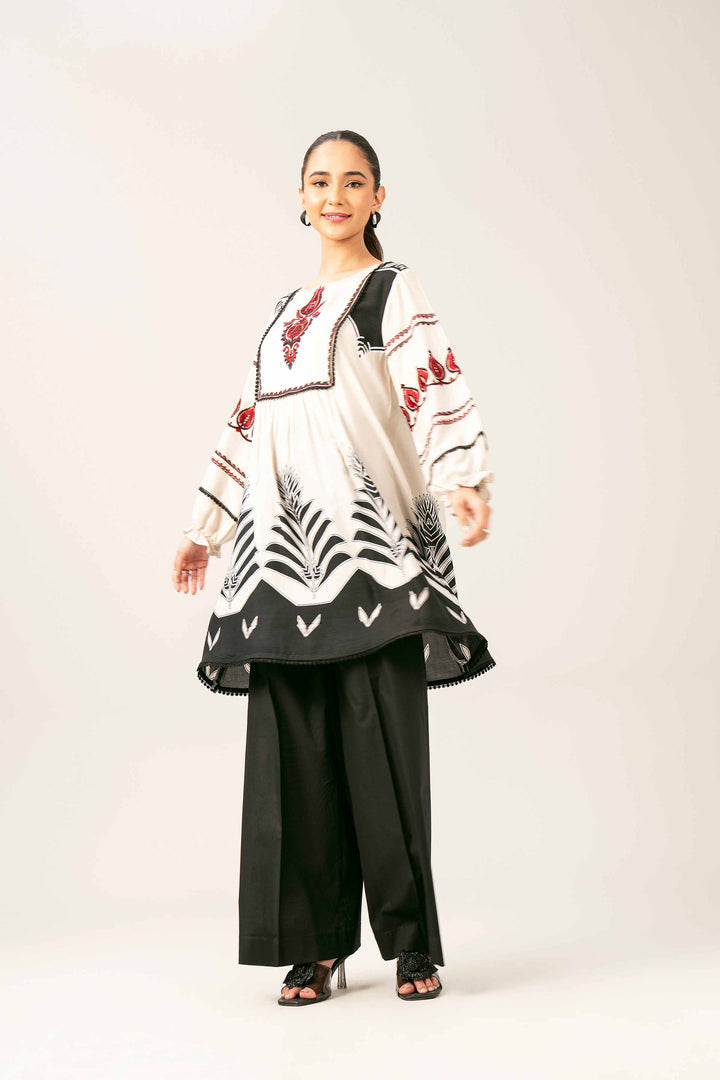 Printed Embroidered Tunic - AS25-68 for Women - Pret Collection | Nishat | Shop Online