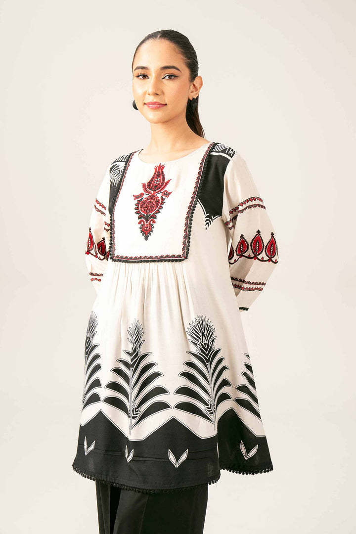 Printed Embroidered Tunic - AS25-68 for Women - Pret Collection | Nishat | Shop Online