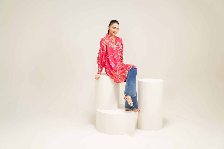 Printed Tunic - AS25-78 for Women - Pret Collection | Nishat | Shop Online