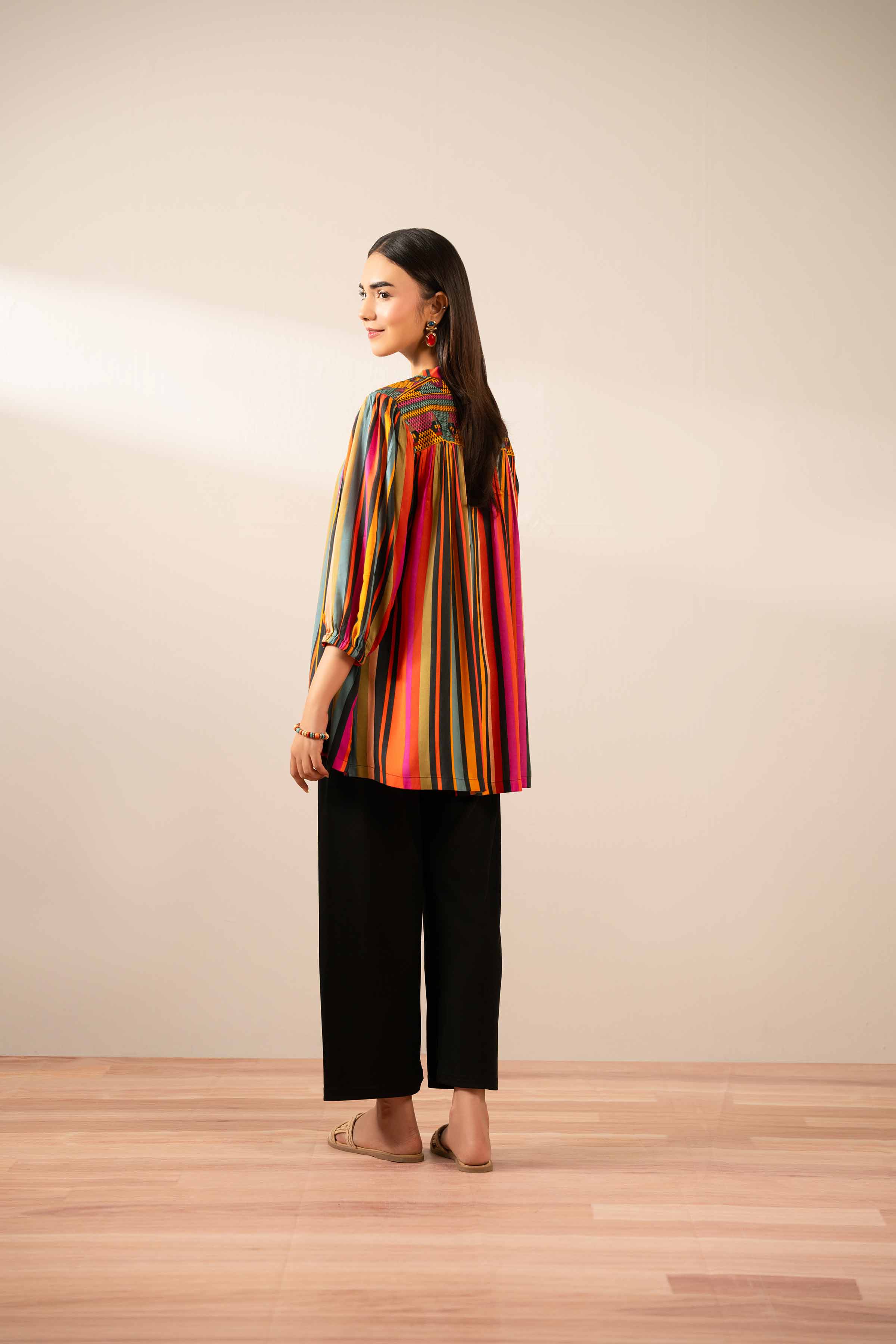 1 Piece - Printed Embroidered Tunic - AS25-93 - for Women - Pret Collection | Nishat | Shop Online