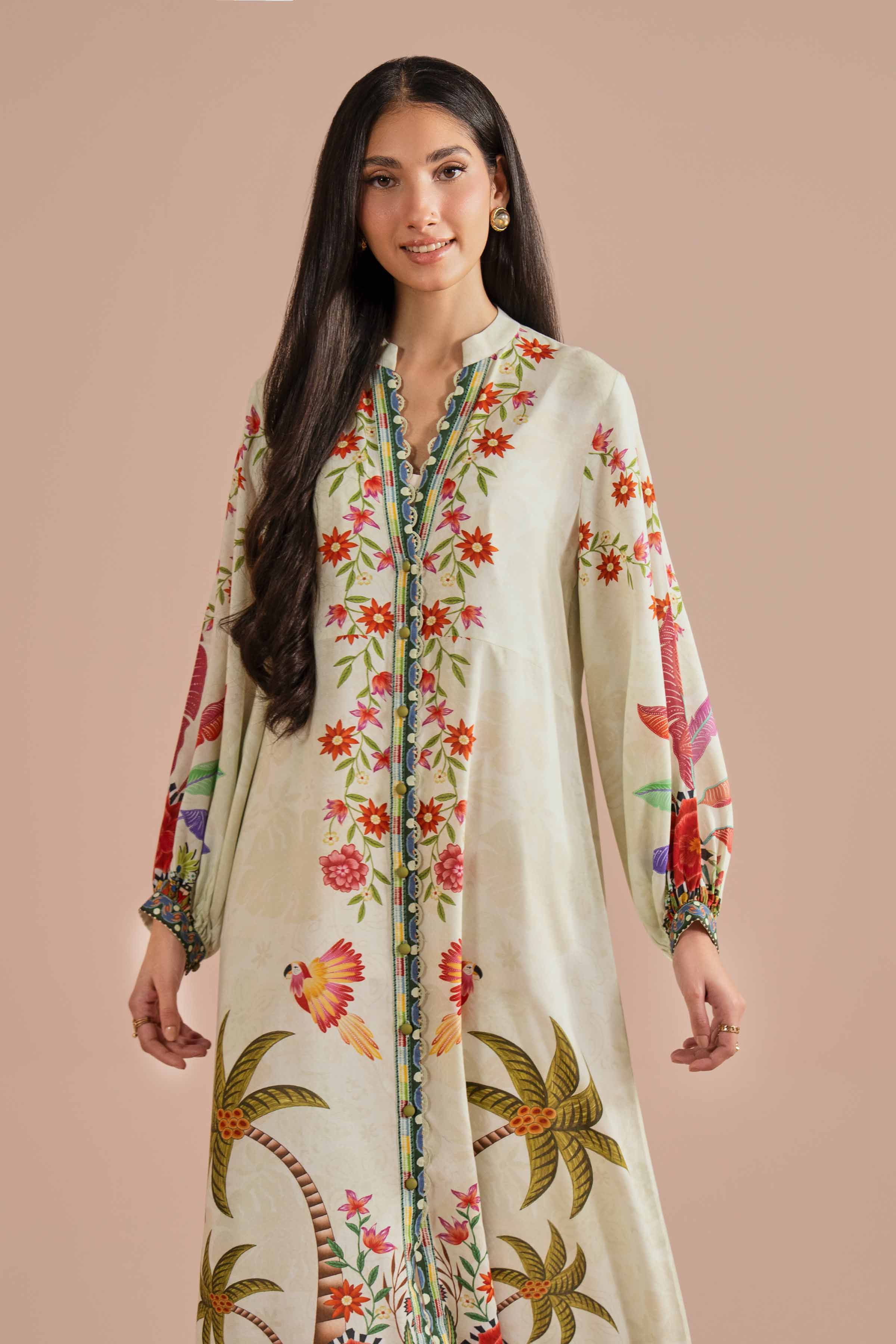 Printed Dress - AS26-15 for Women - Pret Collection | Nishat | Shop Online