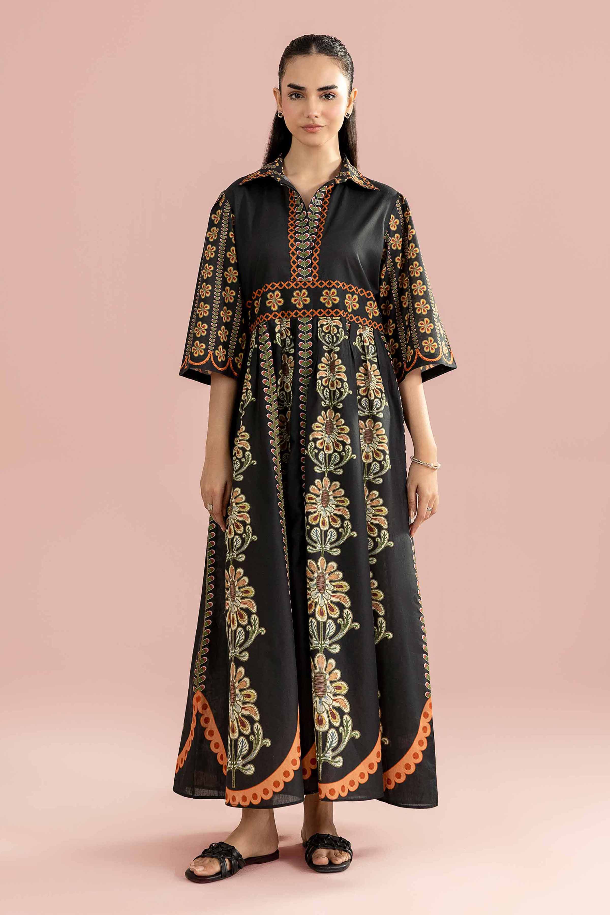 Printed Dress - AS26-34 for Women - Pret Collection | Nishat | Shop Online