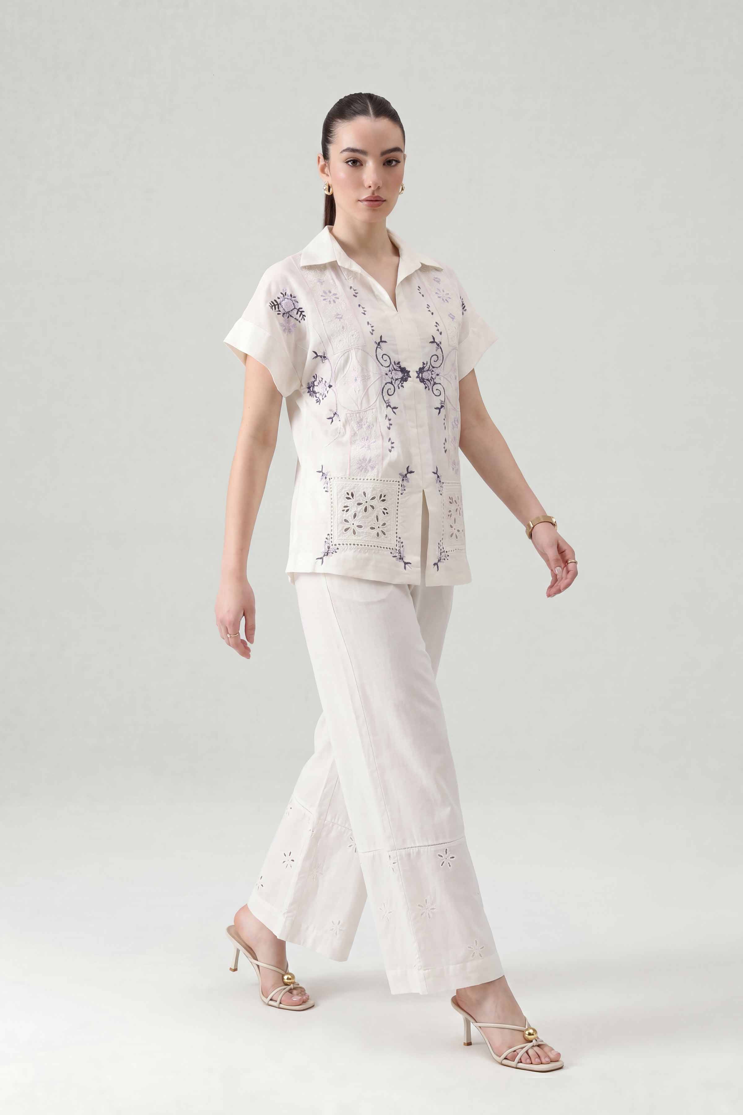 2 Piece - Embroidered Suit - AS26-98