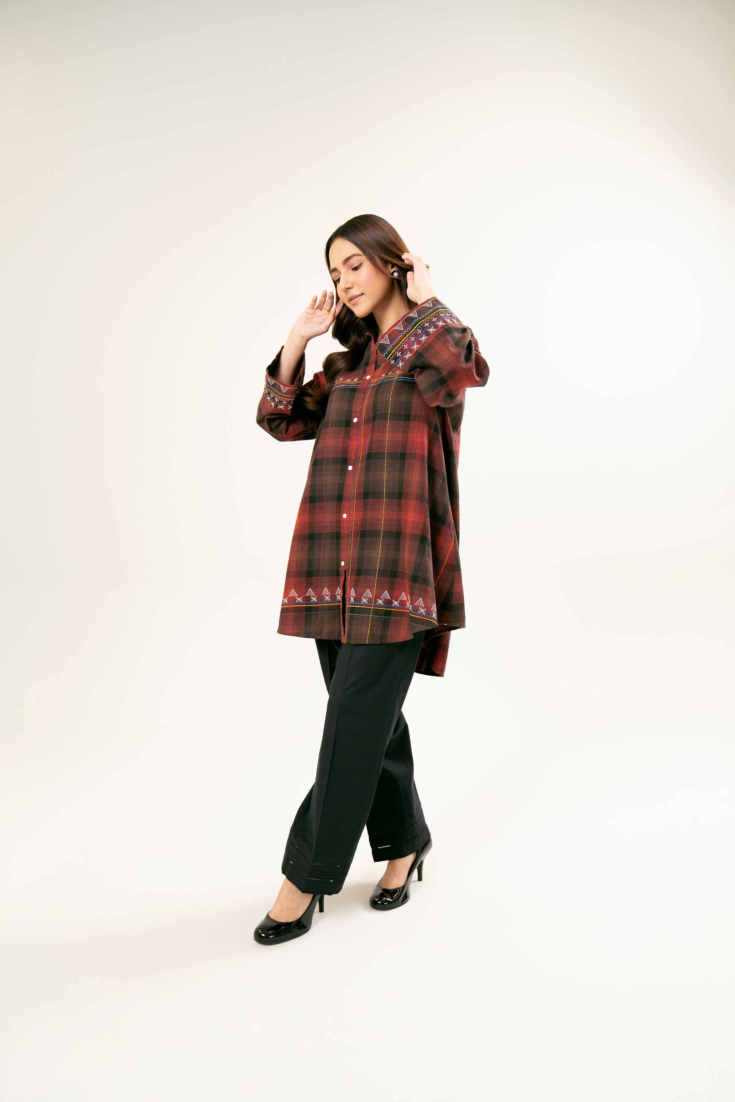 Printed Embroidered Tunic - AW24-42