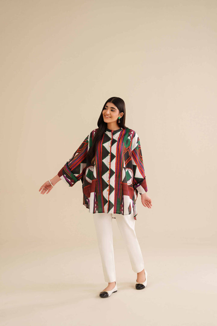 Printed Tunic - AW25-03 for Women - Pret Collection | Nishat | Shop Online
