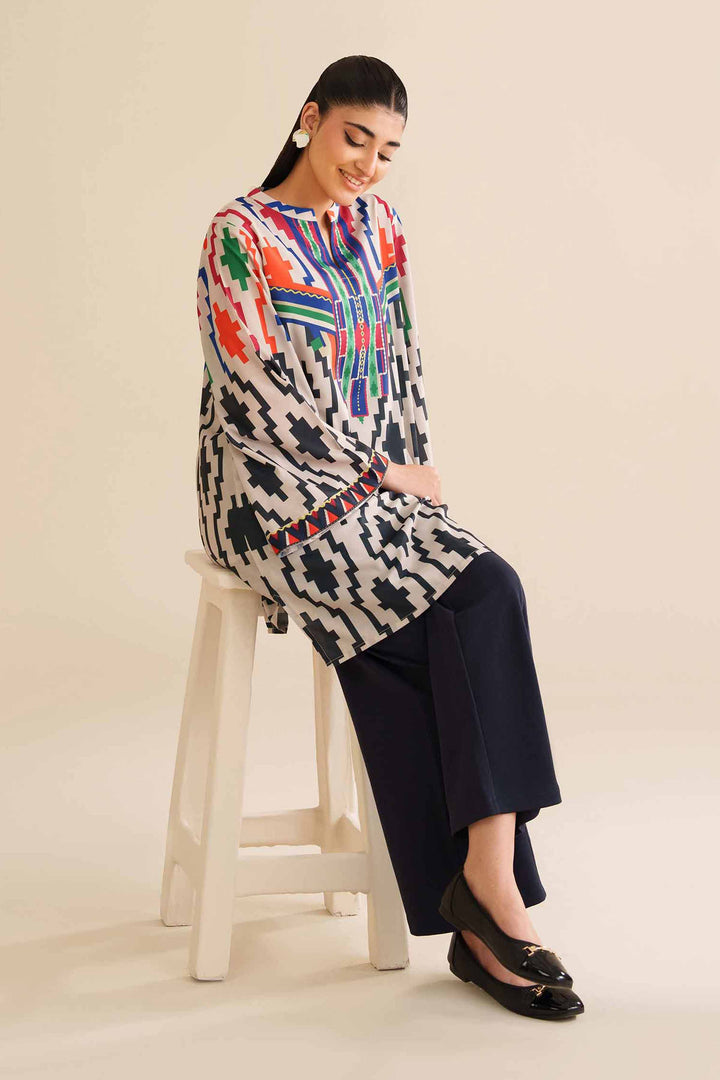 Printed Tunic - AW25-18 for Women - Pret Collection | Nishat | Shop Online