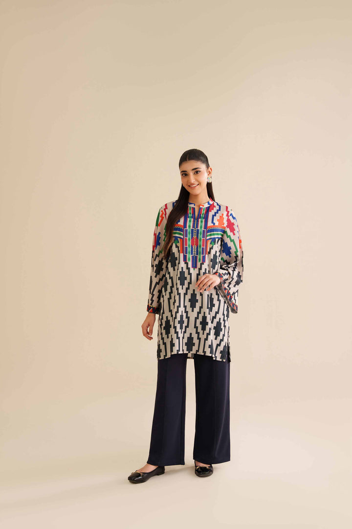 Printed Tunic - AW25-18 for Women - Pret Collection | Nishat | Shop Online