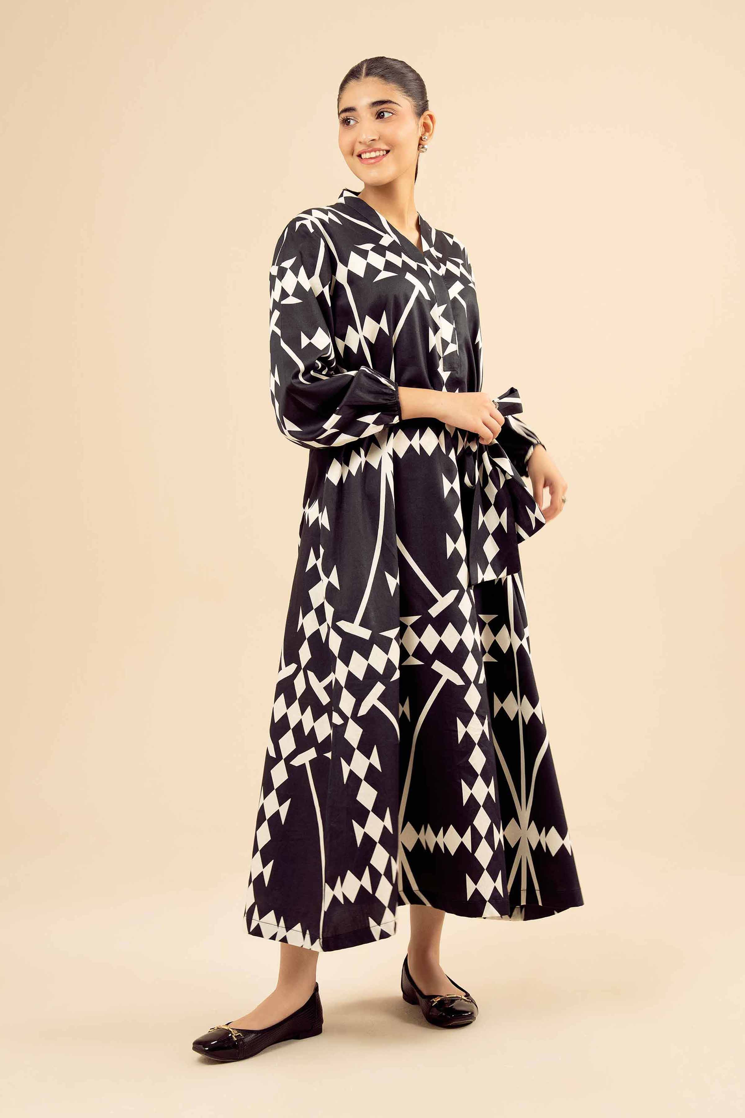 Printed Dress - AW25-20 for Women - Pret Collection | Nishat | Shop Online