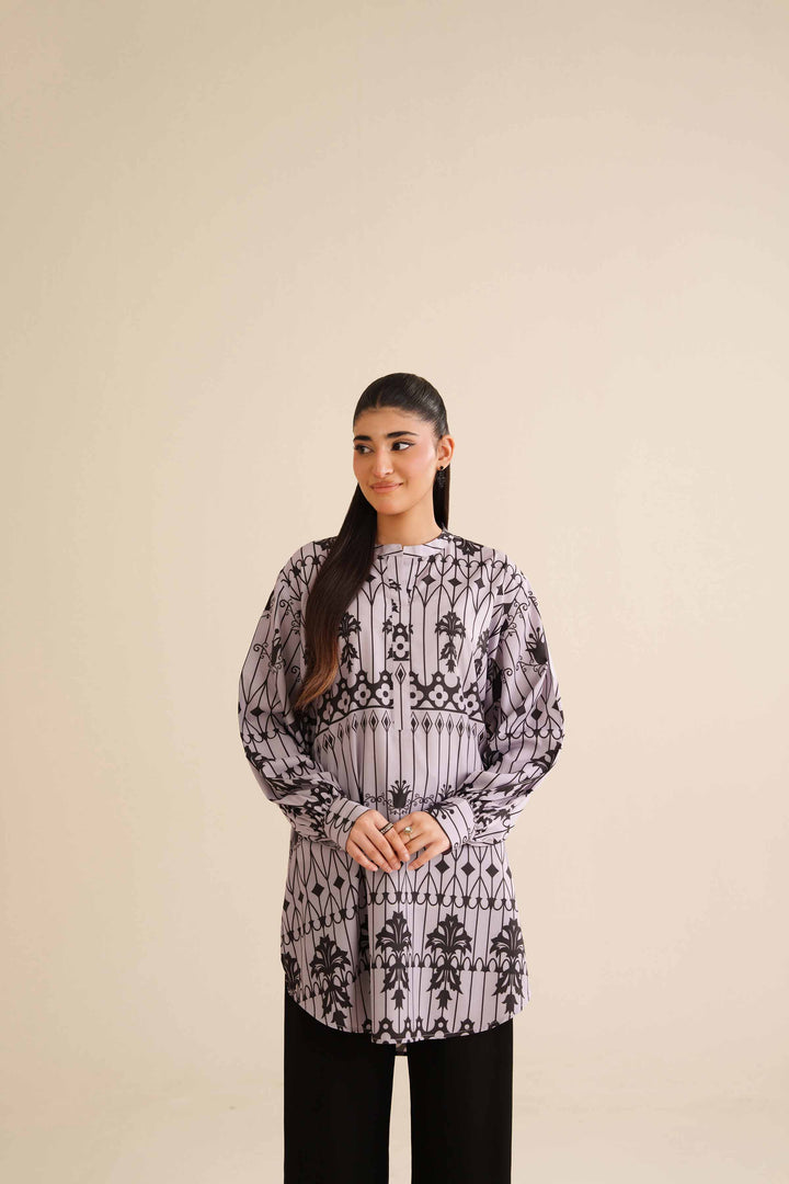 Printed Tunic - AW25-35 for Women - Pret Collection | Nishat | Shop Online
