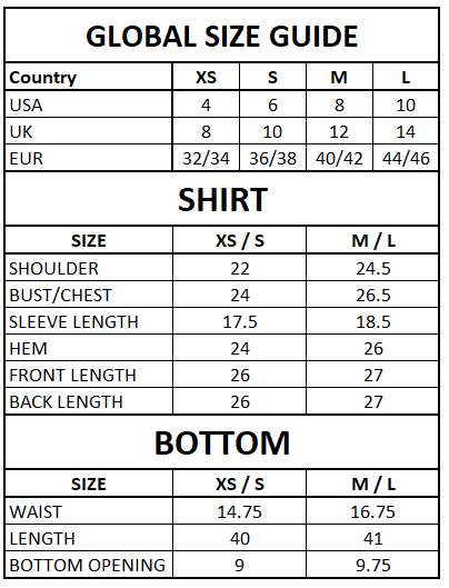 Size Guide