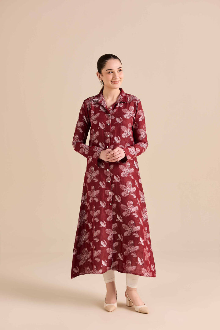 Printed Dress - AW25-48 for Women - Pret Collection | Nishat | Shop Online