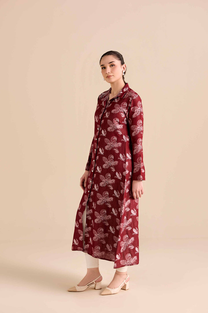 Printed Dress - AW25-48 for Women - Pret Collection | Nishat | Shop Online
